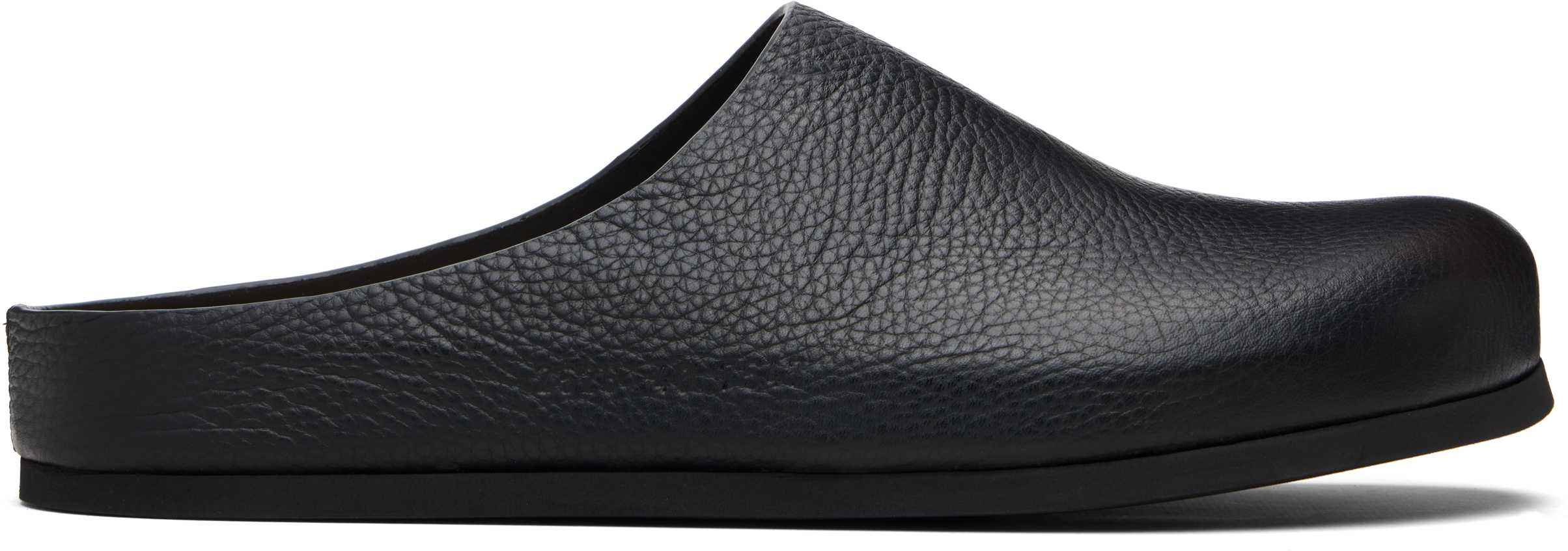 Common Projects Black Leather Women’s  Slip-On Clogs Common Projects - Clog in Black – gravitypope main image 4