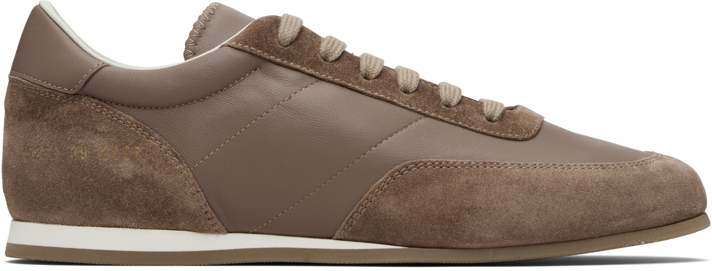 Common Projects Taupe Minimal Runner Sneakers