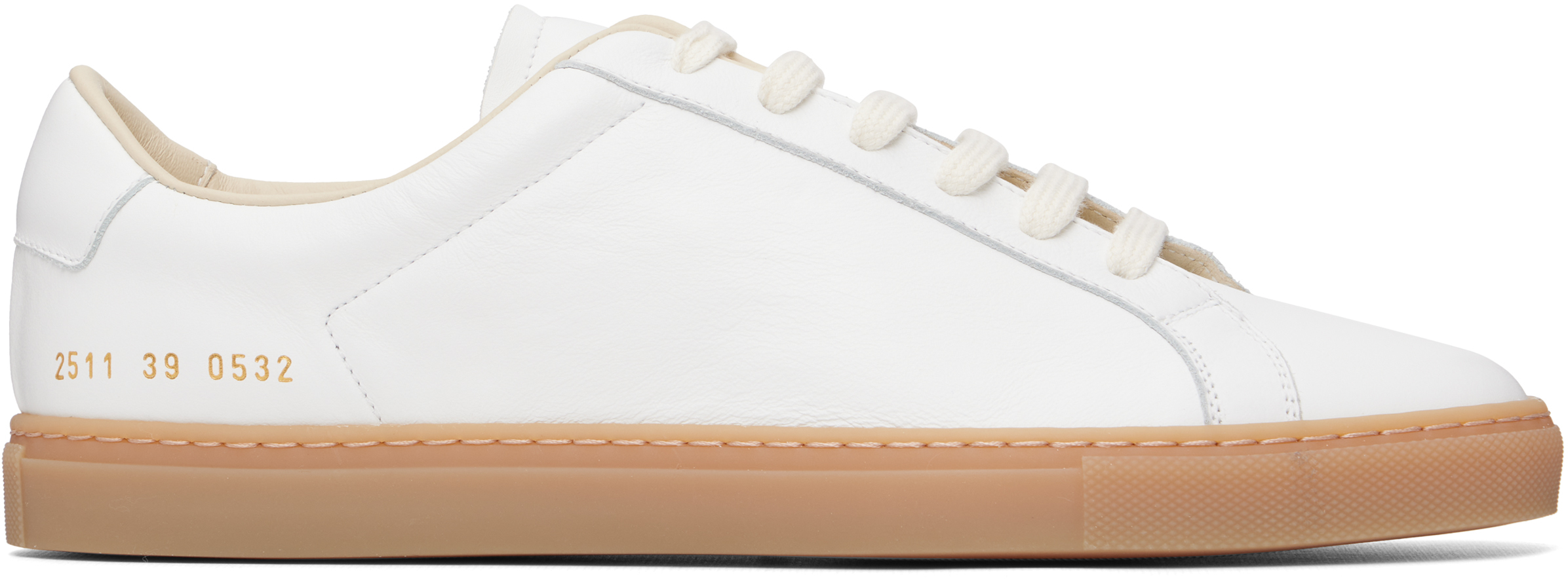White Achilles Low Profile Sneakers by Common Projects on Sale