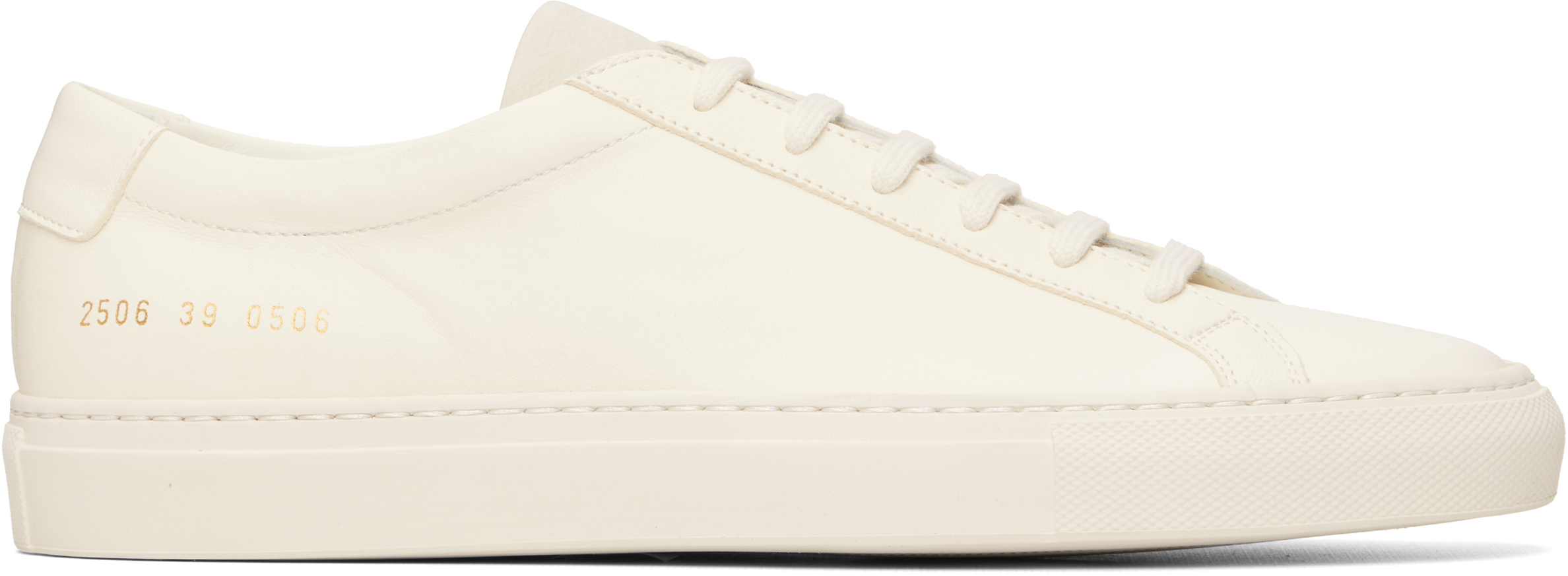 White Achilles Premium Sneakers by Common Projects on Sale