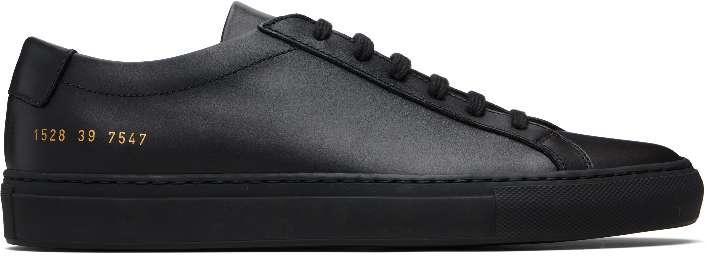 Common Projects: ブラック Original Achilles ローカットスニーカー