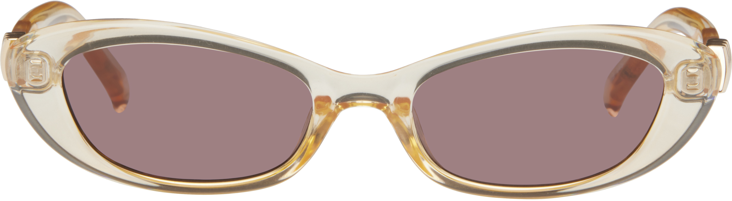 Le Specs Orange 'the Whisperer' Sunglasses