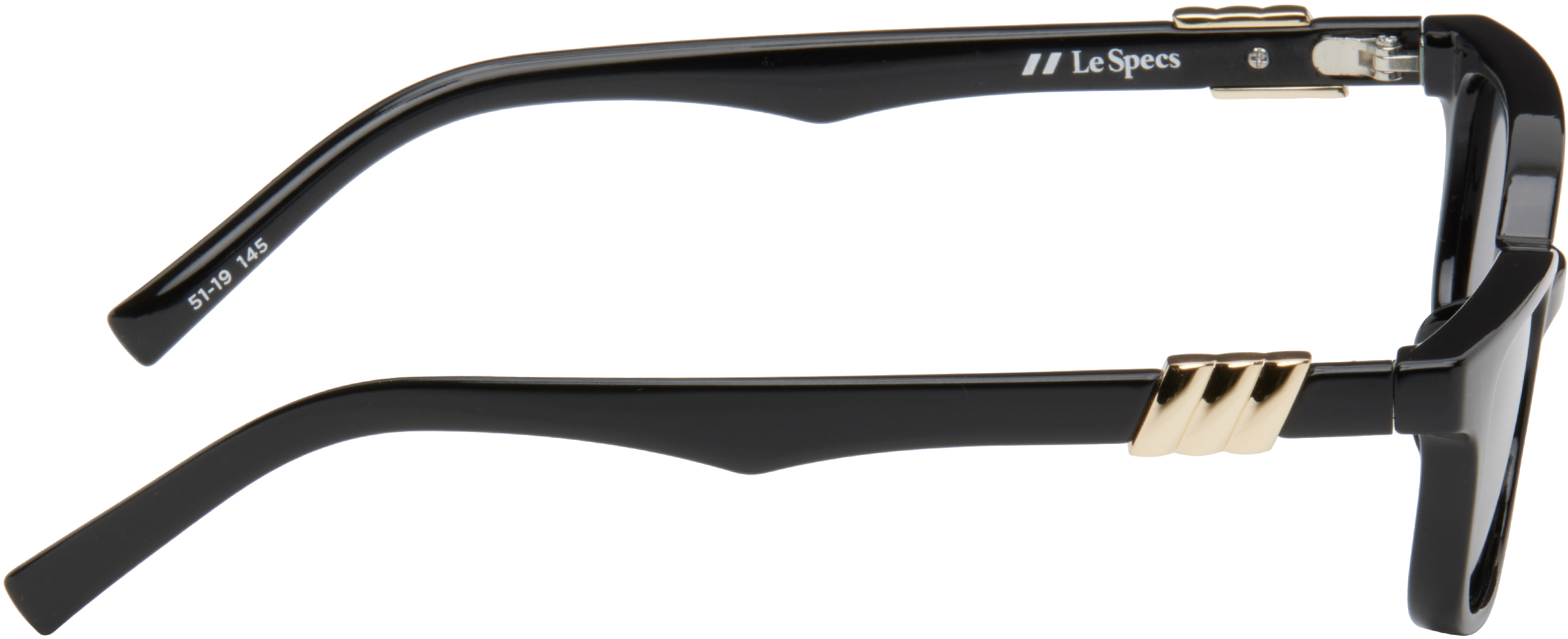 Le Specs Black Confidential Sunglasses