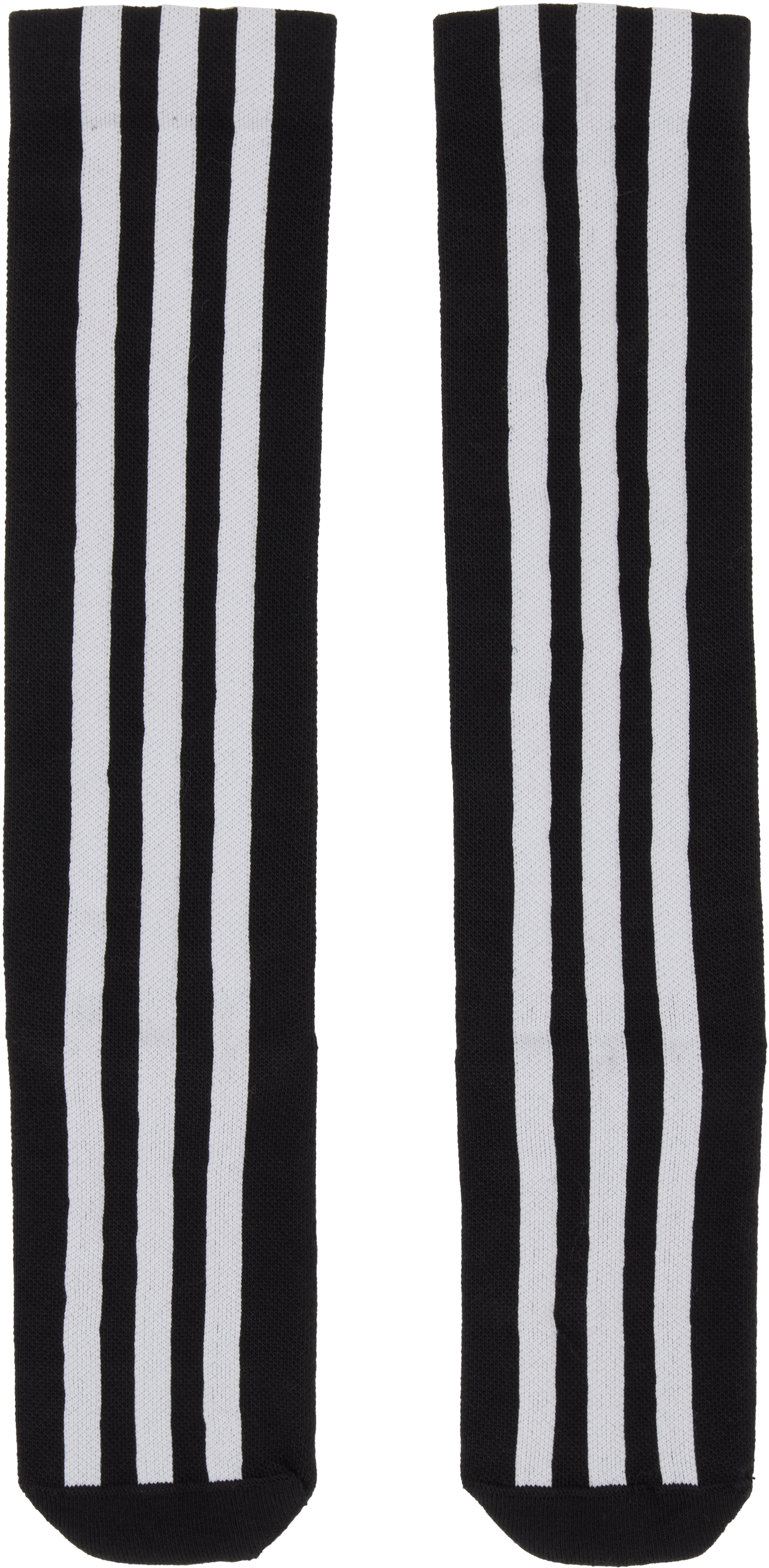 Y-3 Black Stripes Socks In Black