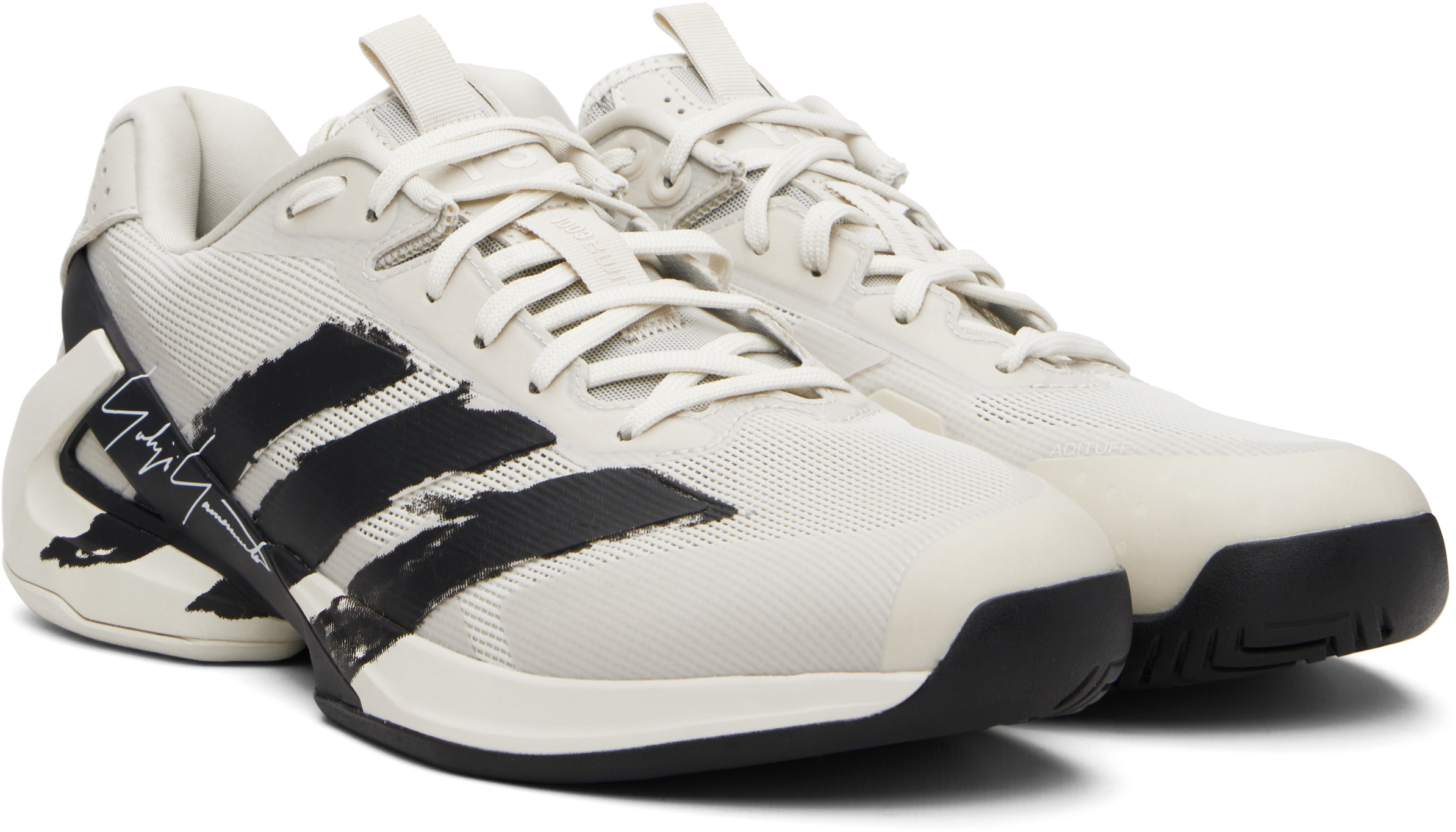 Y-3 Gray Us Open Adizero Ubersonic 5 Sneakers In Multi