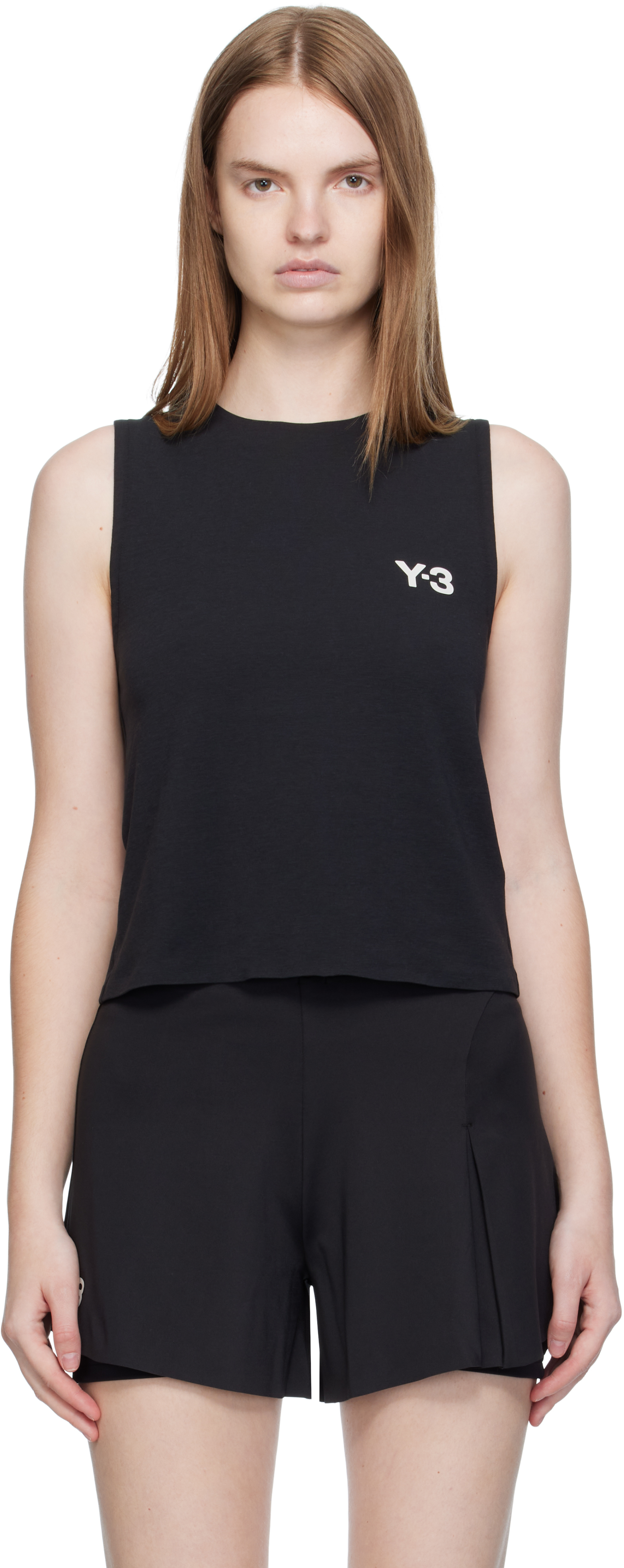 Y-3 Black Match Sport Top In Black