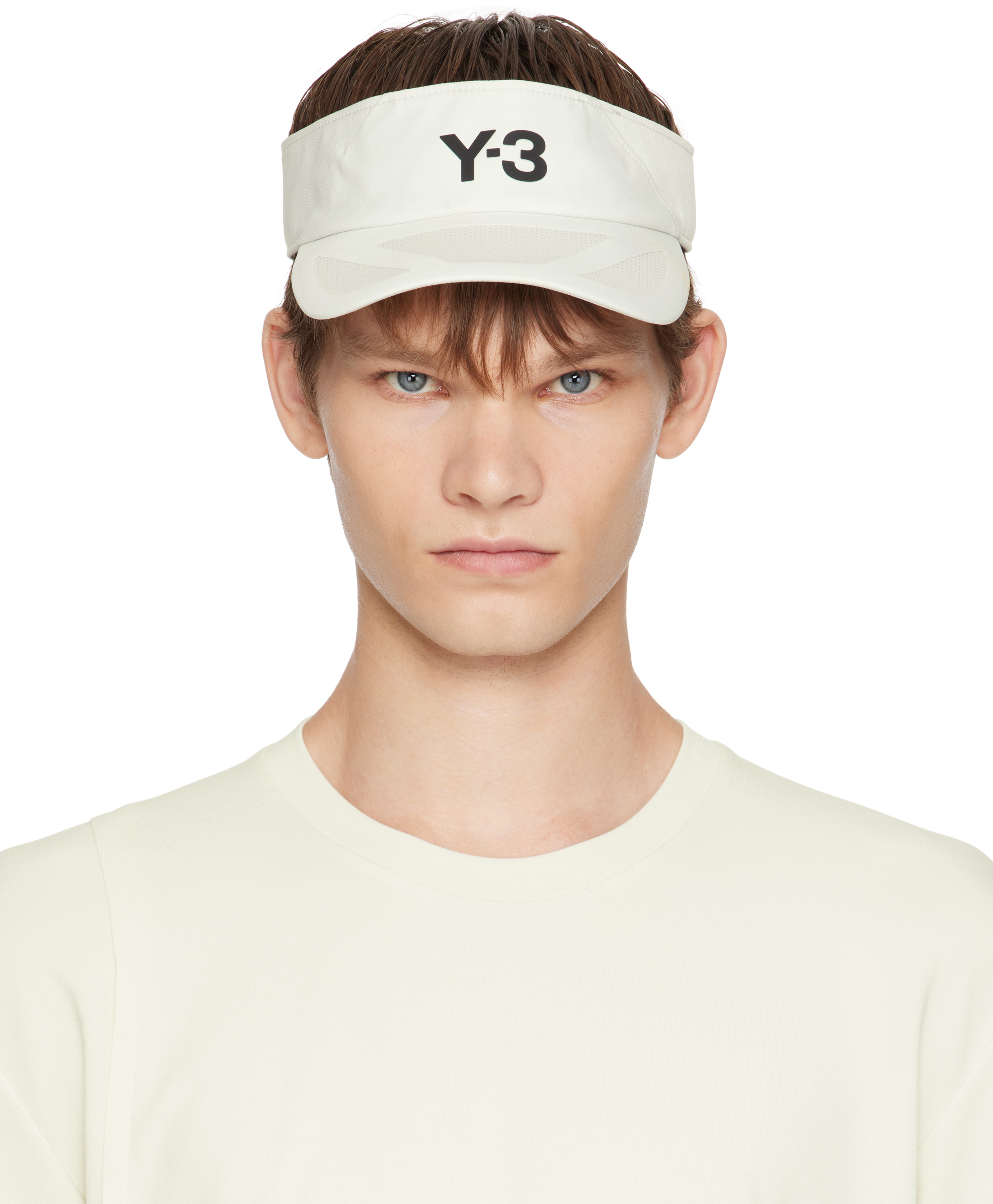Y-3: Off-White US Open Climacool Visor | SSENSE Canada