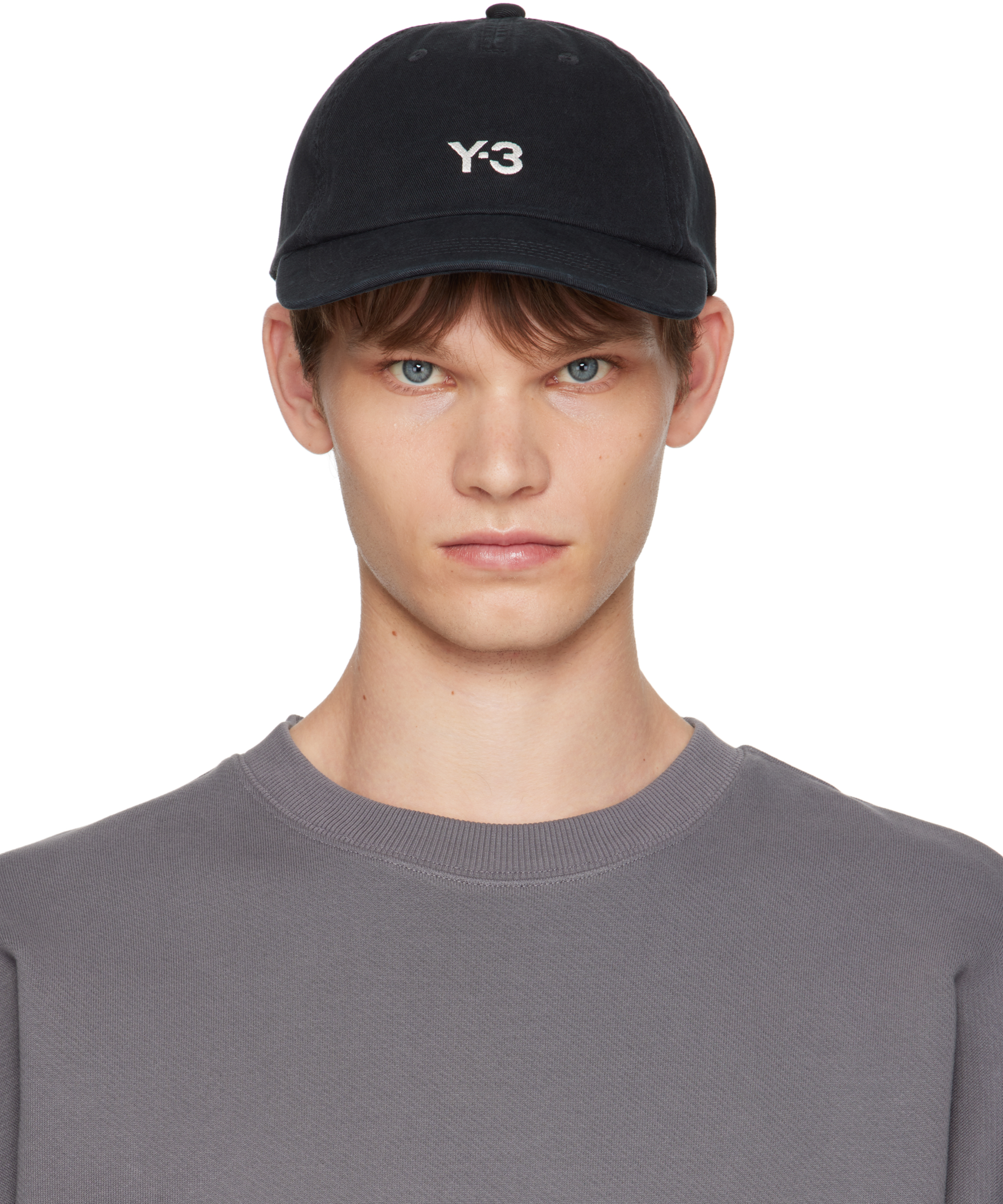 Y-3: Black Logo Dad Cap | SSENSE