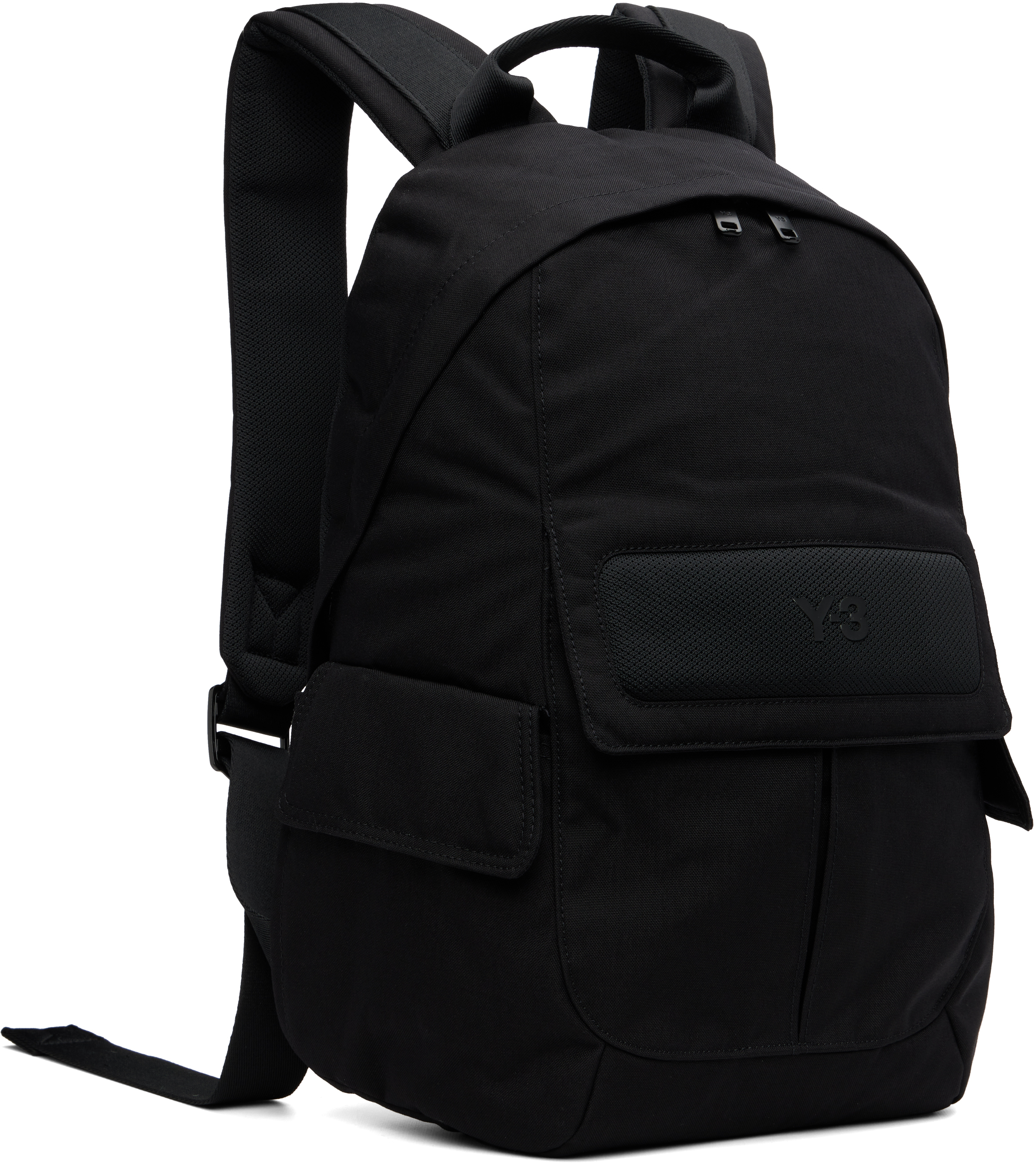 Y-3 Adidas Nylon Backpack In Black