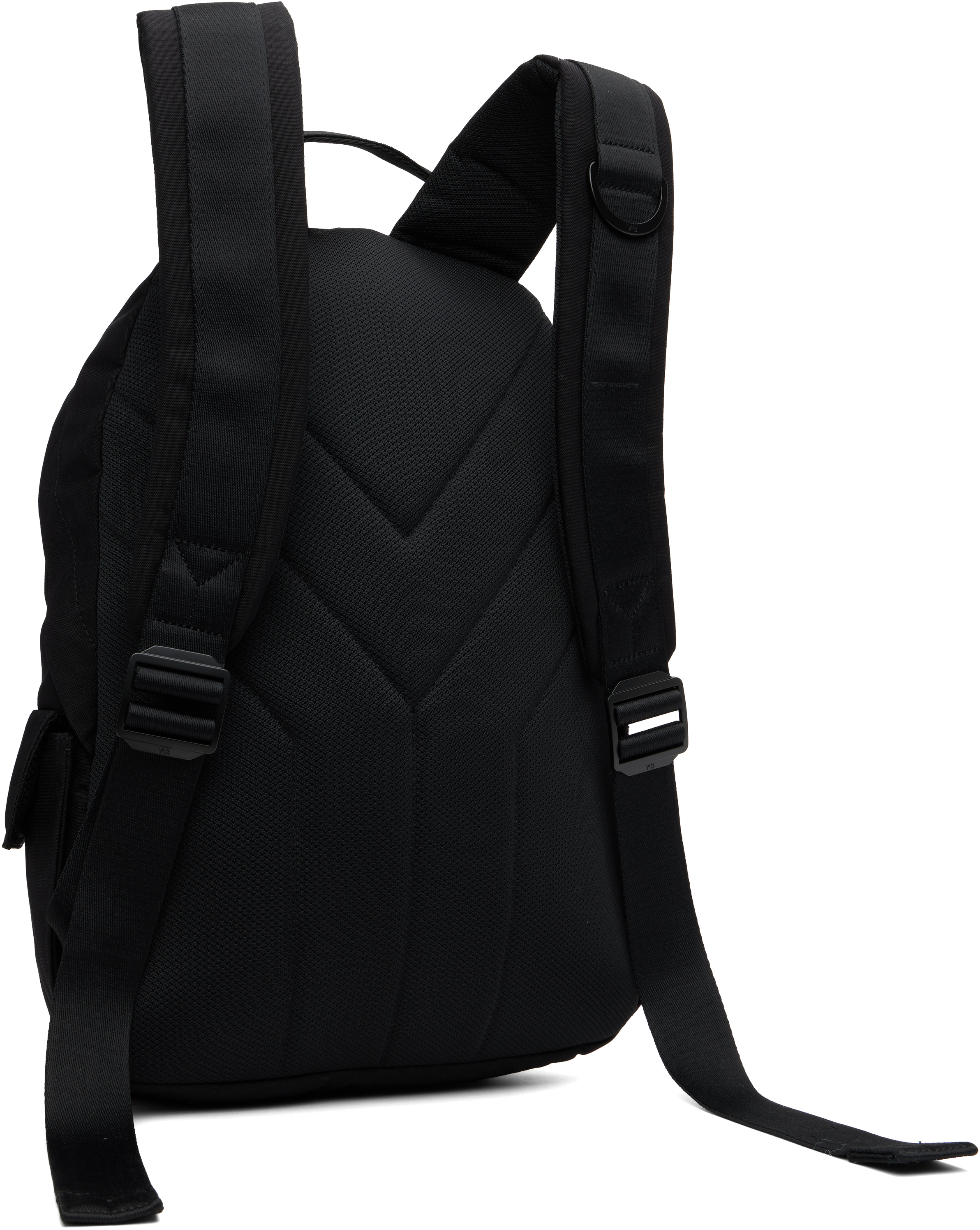 Y-3 Adidas Nylon Backpack In Black