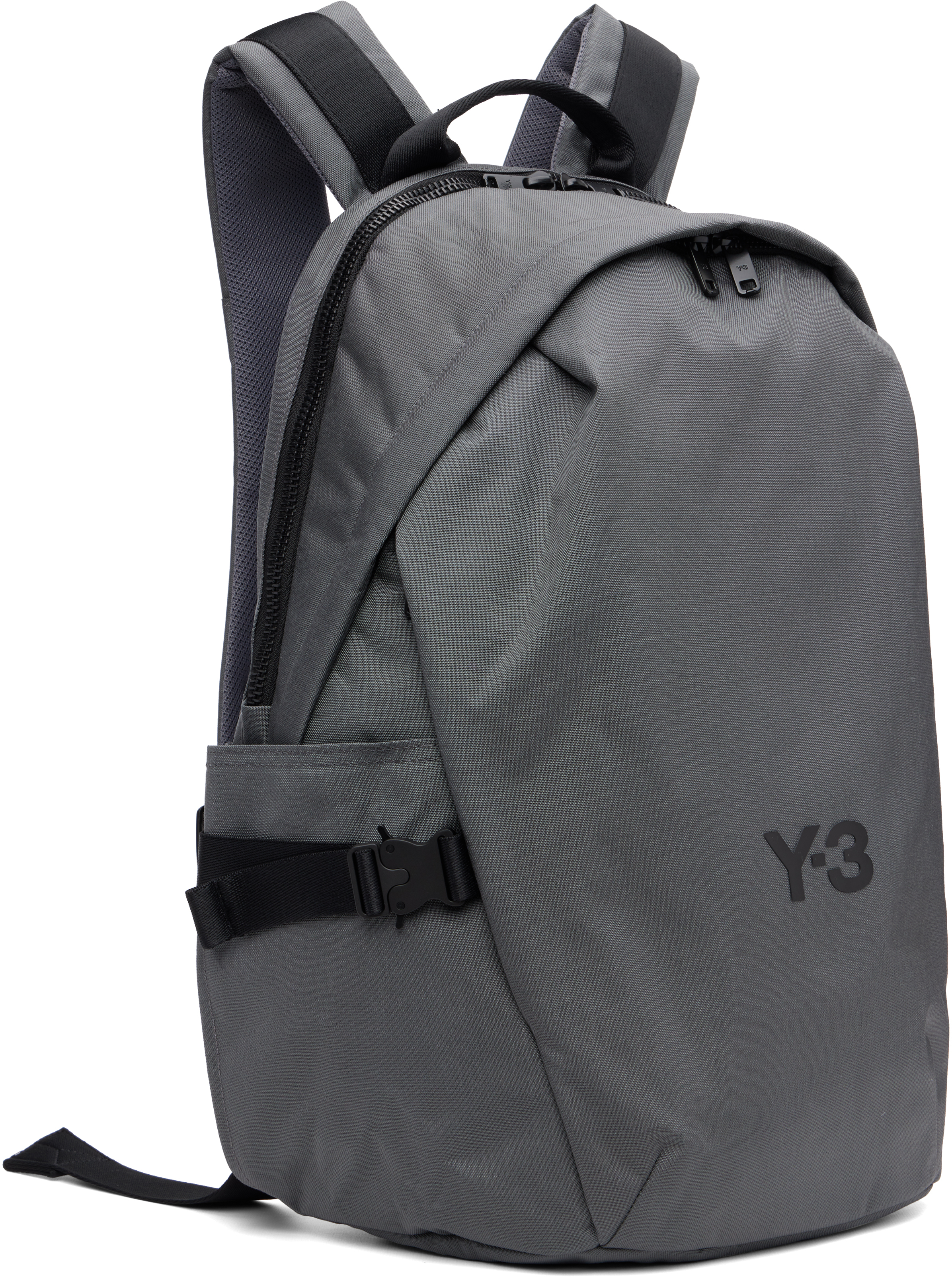 Y-3 Grey Cordura Staple Backpack In Gray