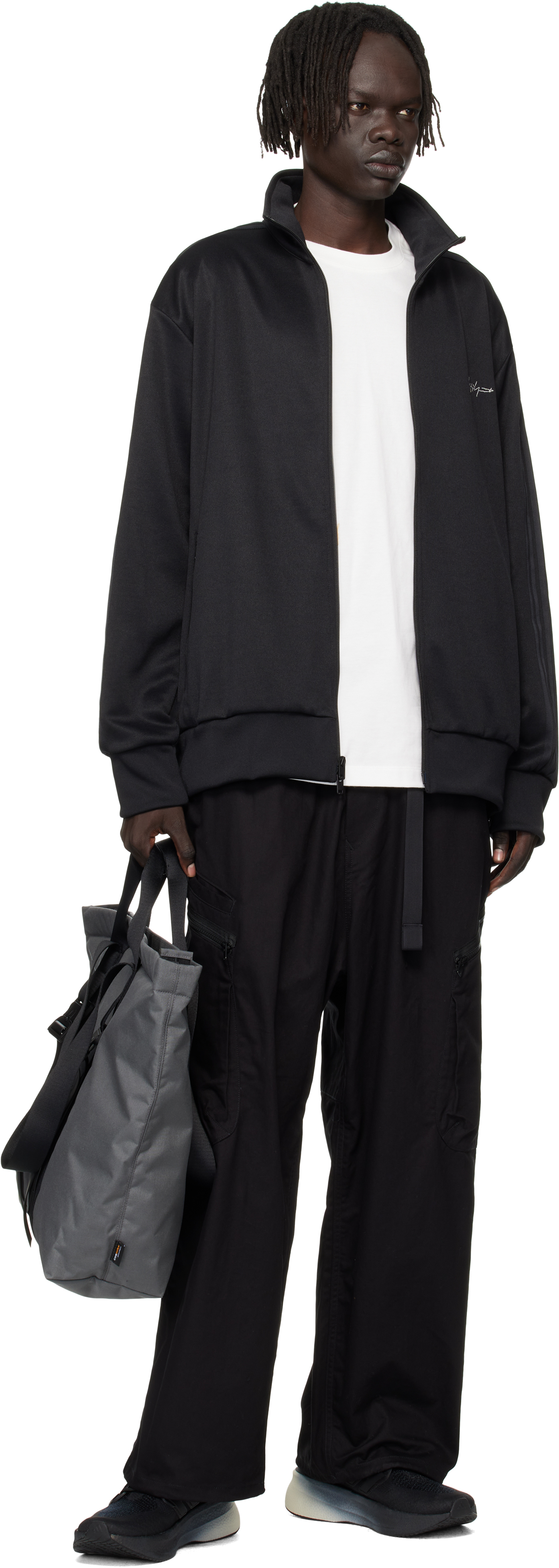 Y-3 Gray Shopper Tote