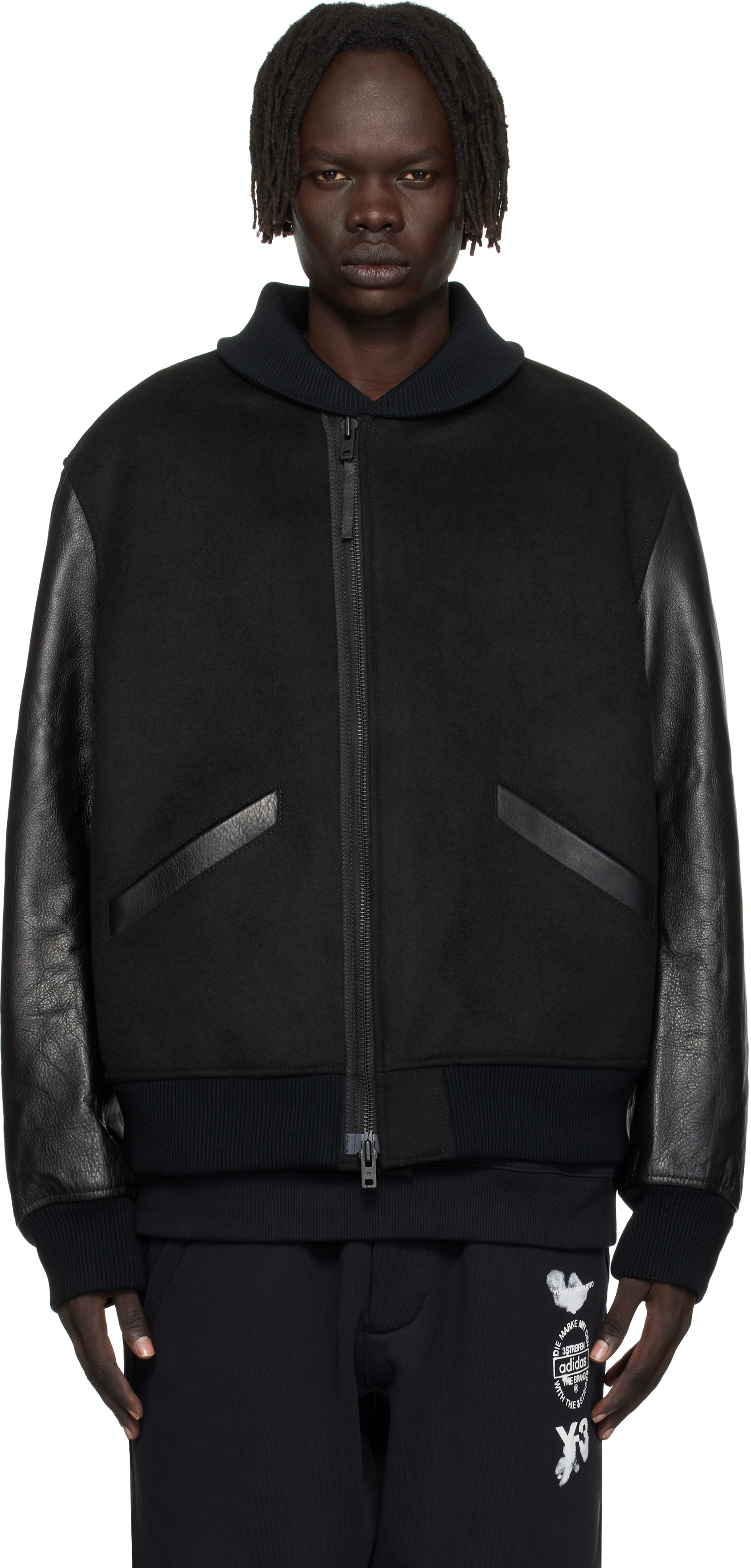 y-3-black-letterman-bomber-