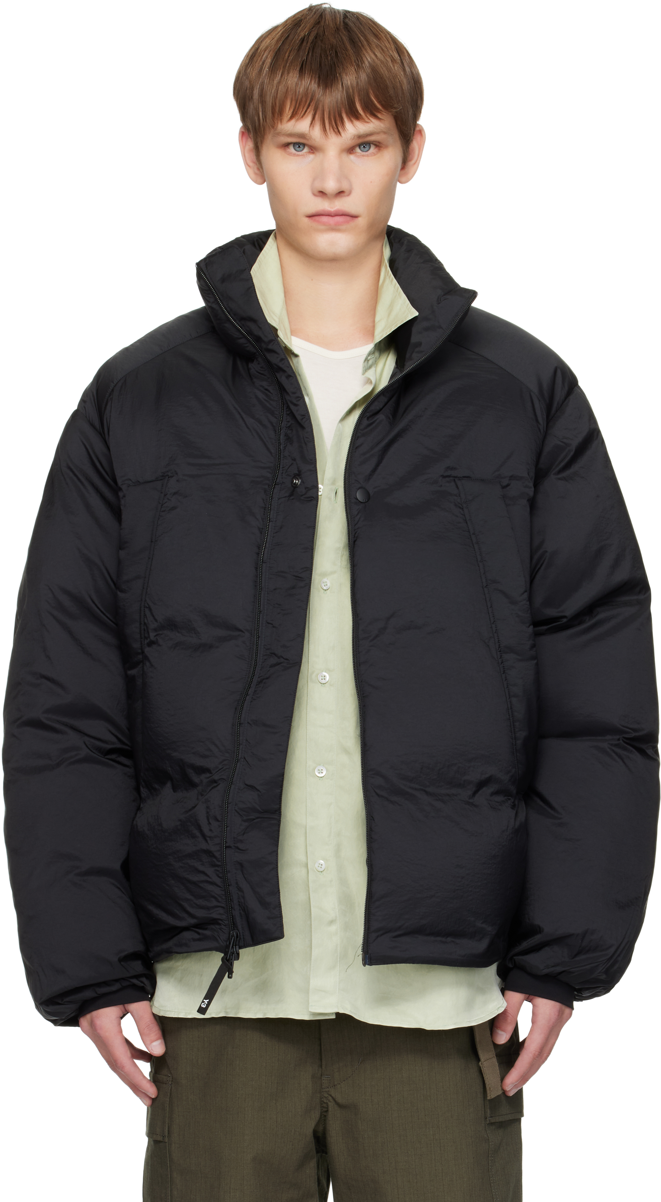 ジャケット・アウター Y-3 3BRANDS STACKED LOGO MODS COAT COTTON DRILL ZIPPER MODS COAT(M Black): S'YTE｜THE SHOP