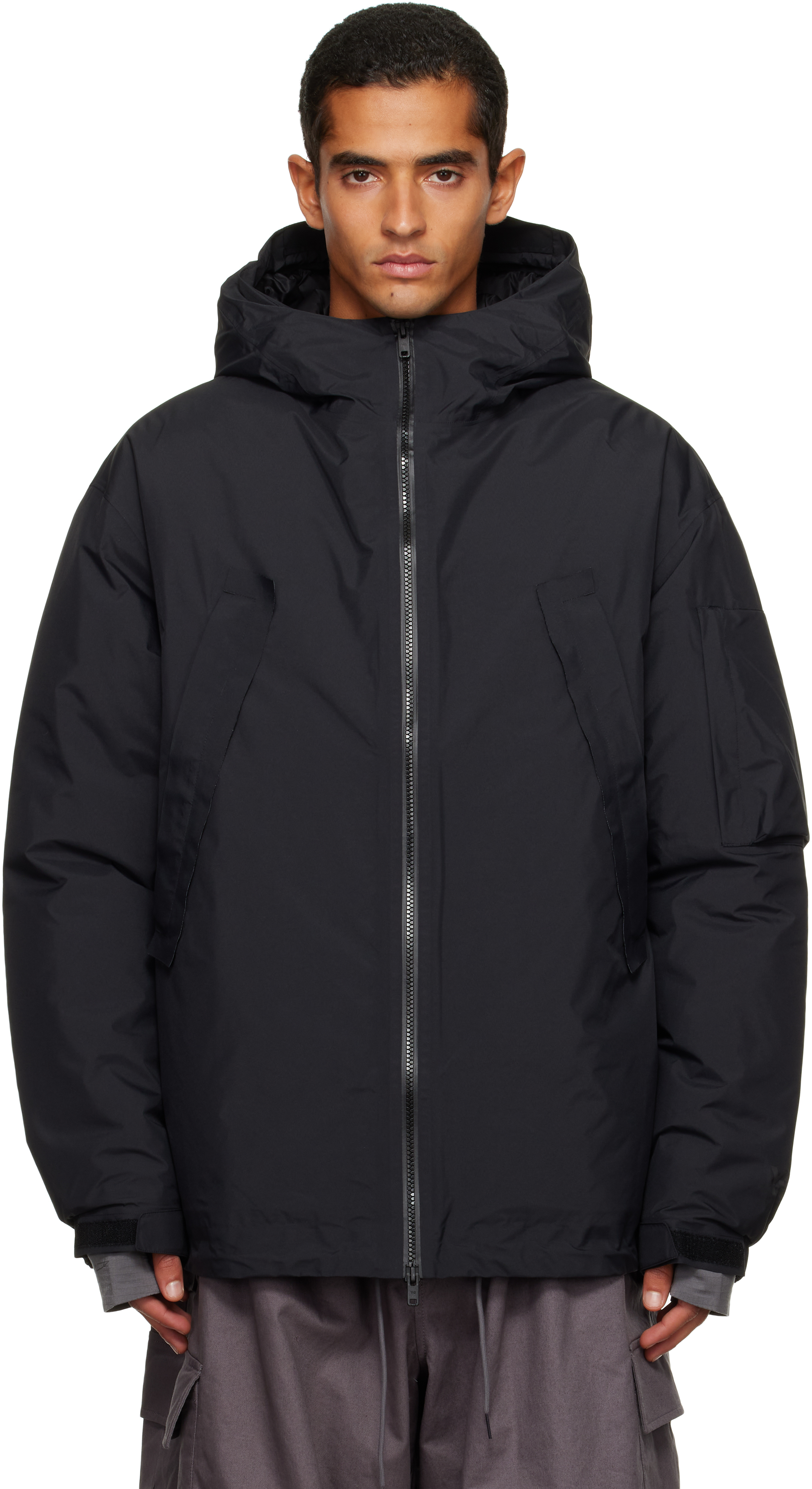 Black GORE-TEX Padded Jacket by Y-3 on Sale
