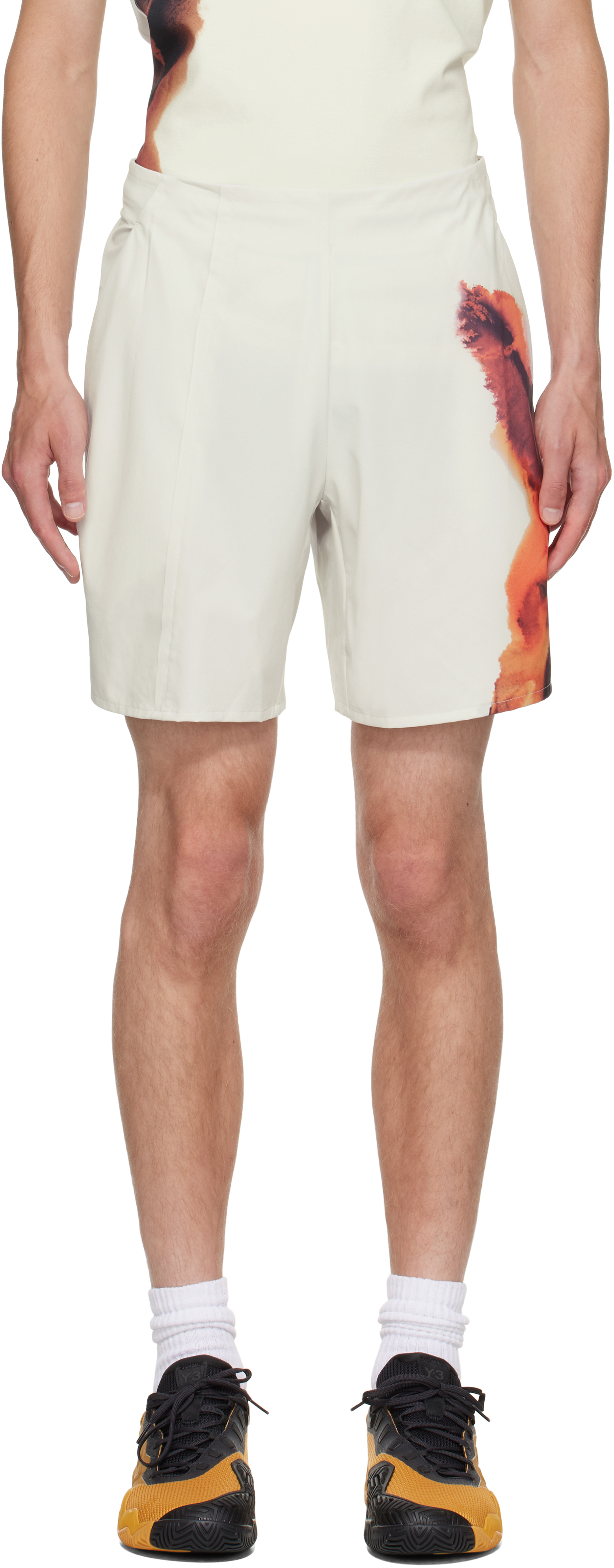Y-3 Adidas Us Open Tennis Shorts And Leggings Set Clothing In Multi