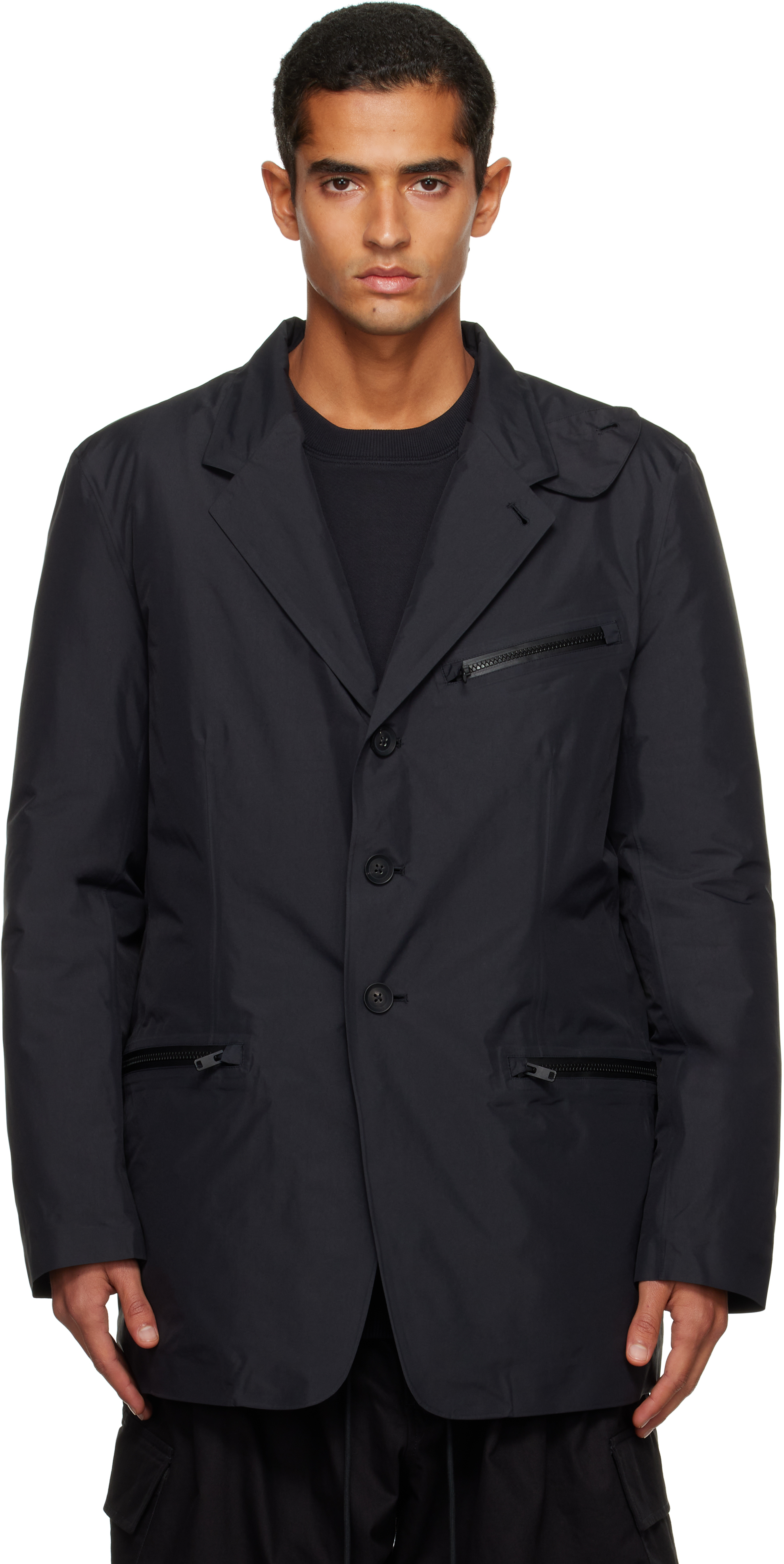 Y-3のブラック GTX パデッド テーラードジャケットがセール中