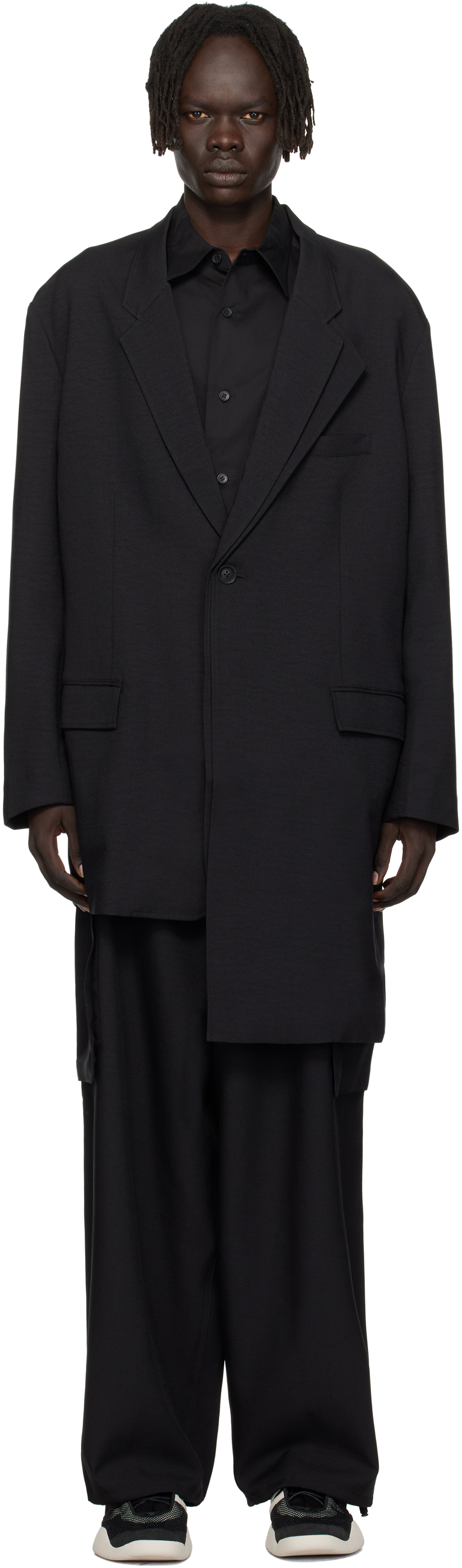 Y-3のブラック Sport Uniform テーラードジャケットがセール中