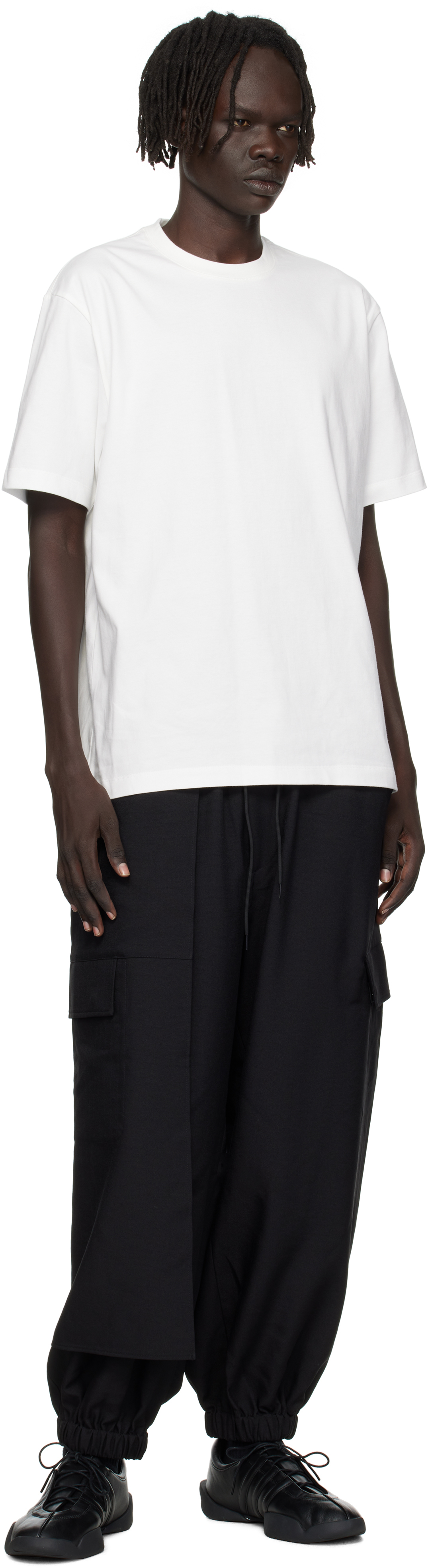 Y-3 White Short Sleeve T-shirt In White