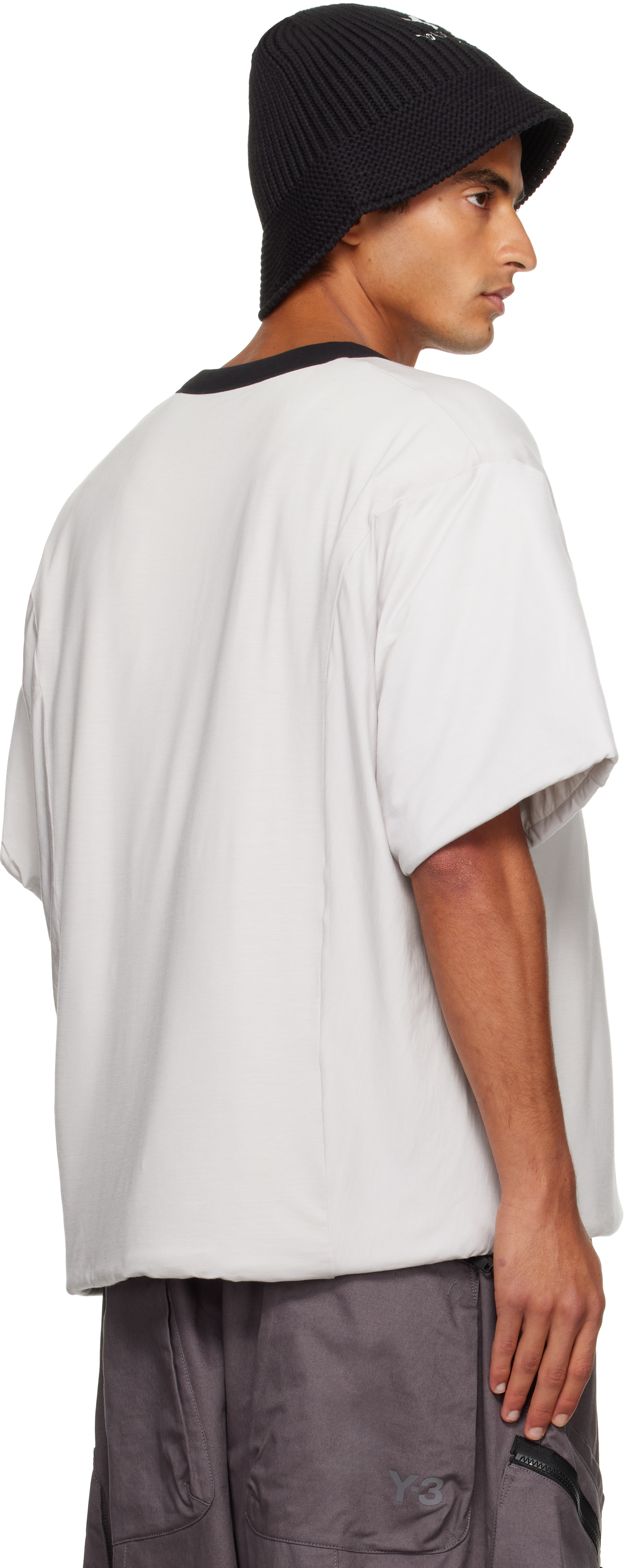 Y-3 White Padded 3 Stripes T-shirt In Multi