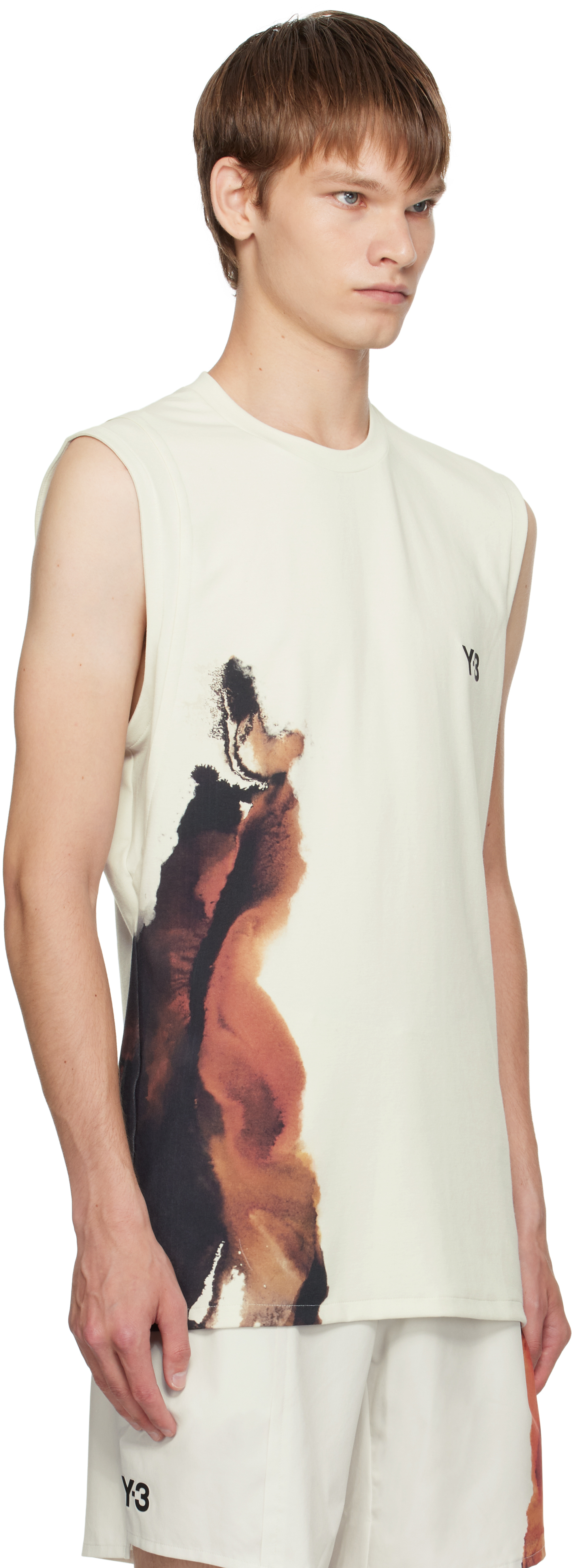 Y-3 Gray Us Open Tennis Pro Tank Top In Neutral