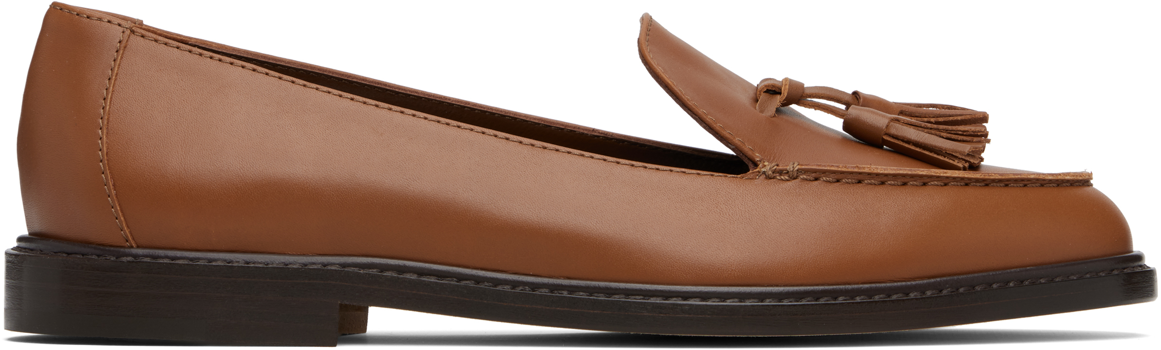 Brown Bucky Loafers by Manolo Blahnik on Sale