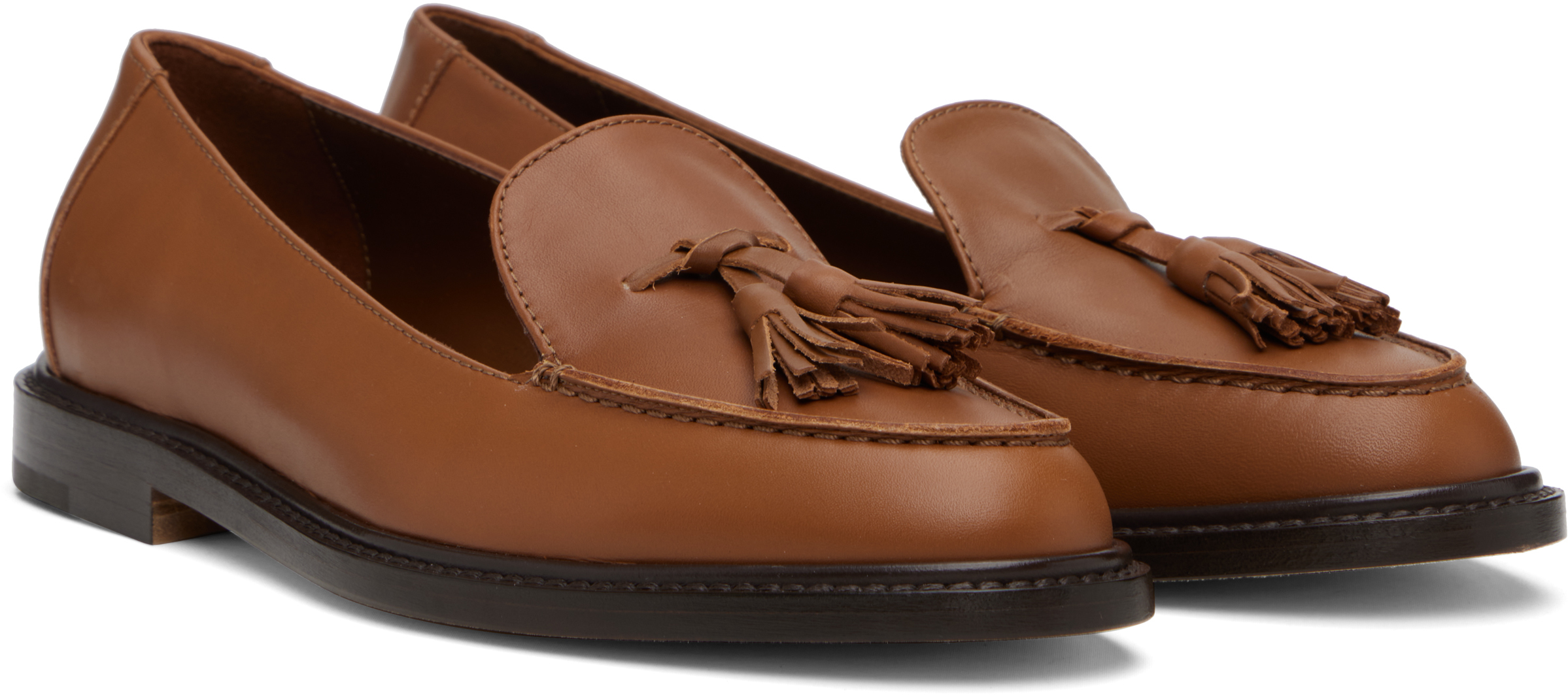 Manolo Blahnik Brown Bucky Loafers In Brown