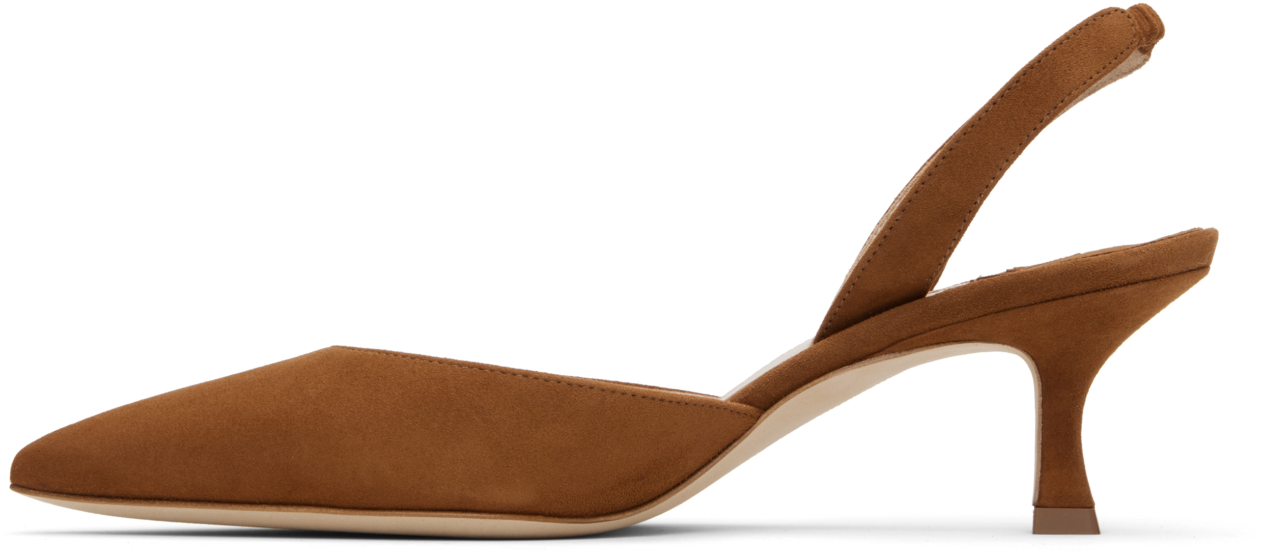 Manolo Blahnik Tan Carolyne Heeled Sandals