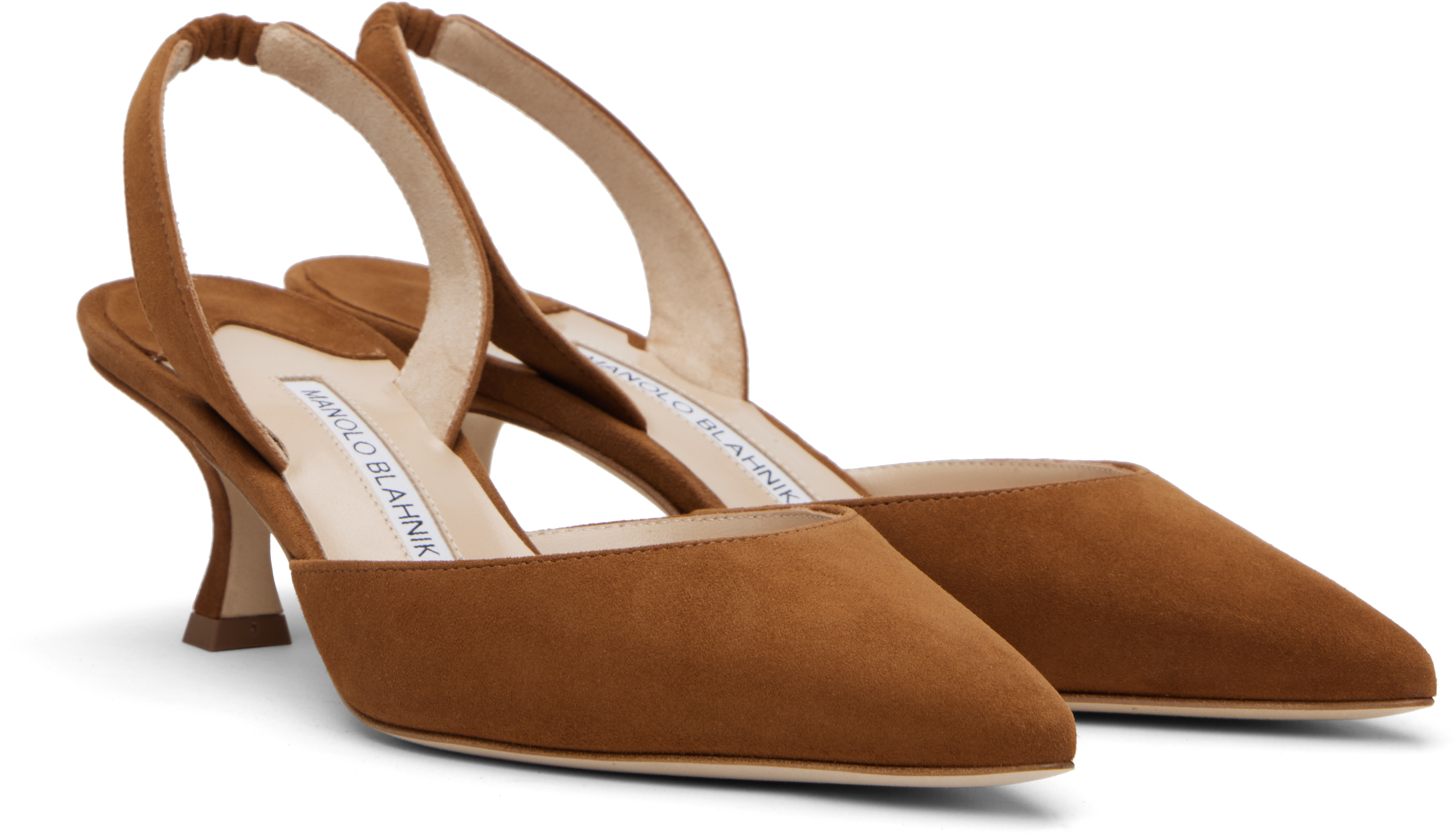 Manolo Blahnik Tan Carolyne Heeled Sandals