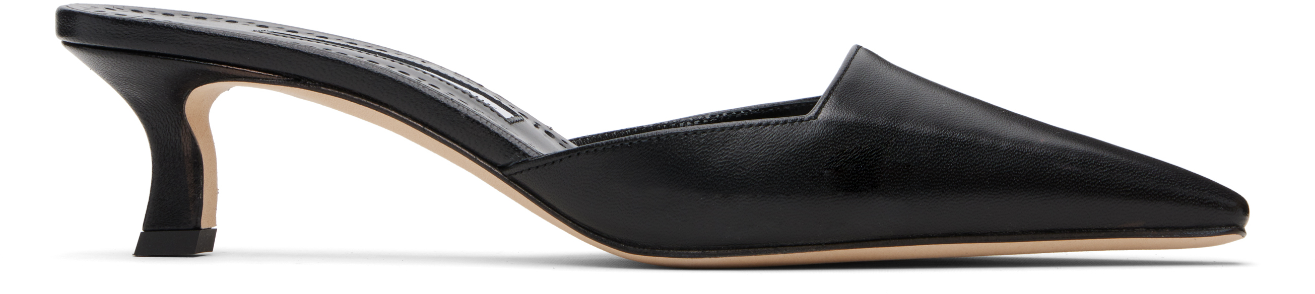 Manolo Blahnik Black Moiramu Heeled Sandals In Black