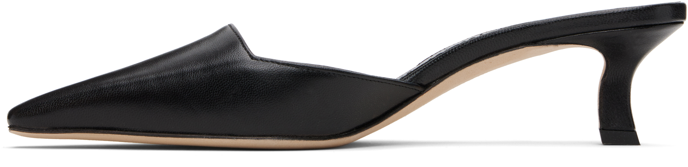 Manolo Blahnik Black Moiramu Heeled Sandals In Black