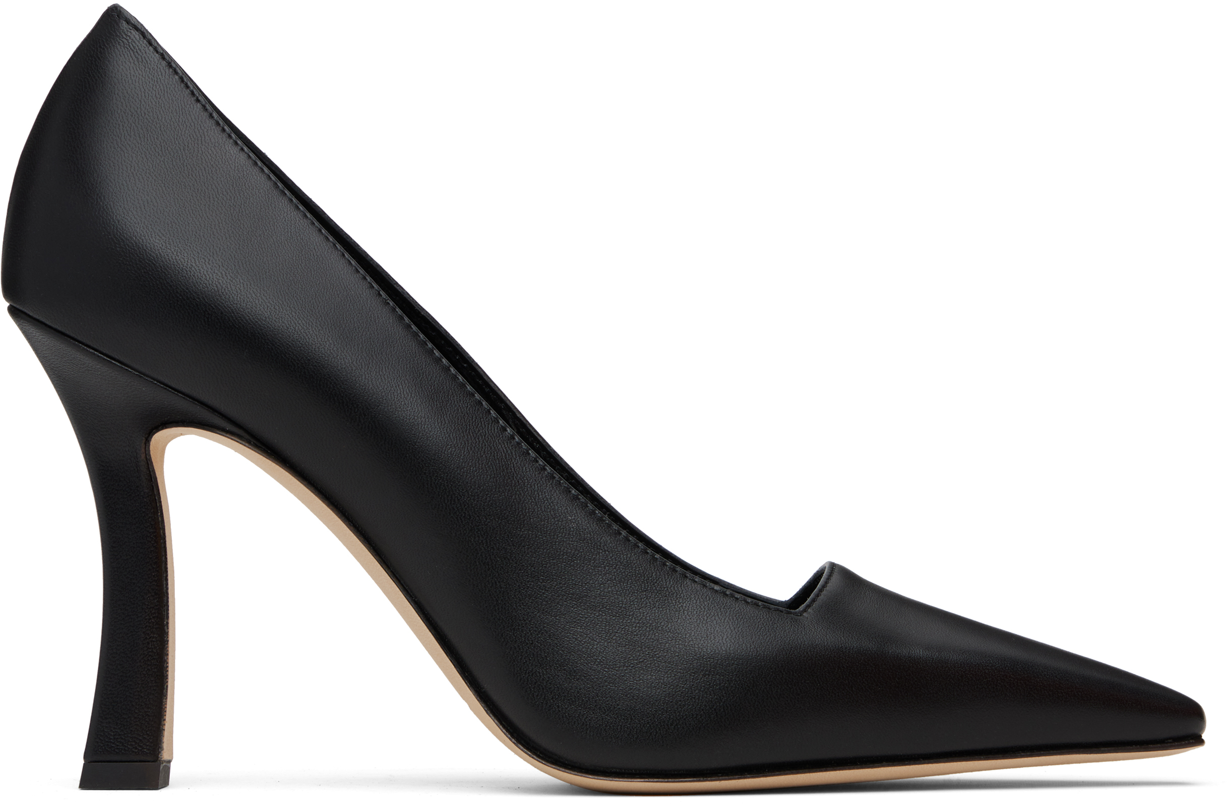Manolo Blahnik Black Moira Heels In Black