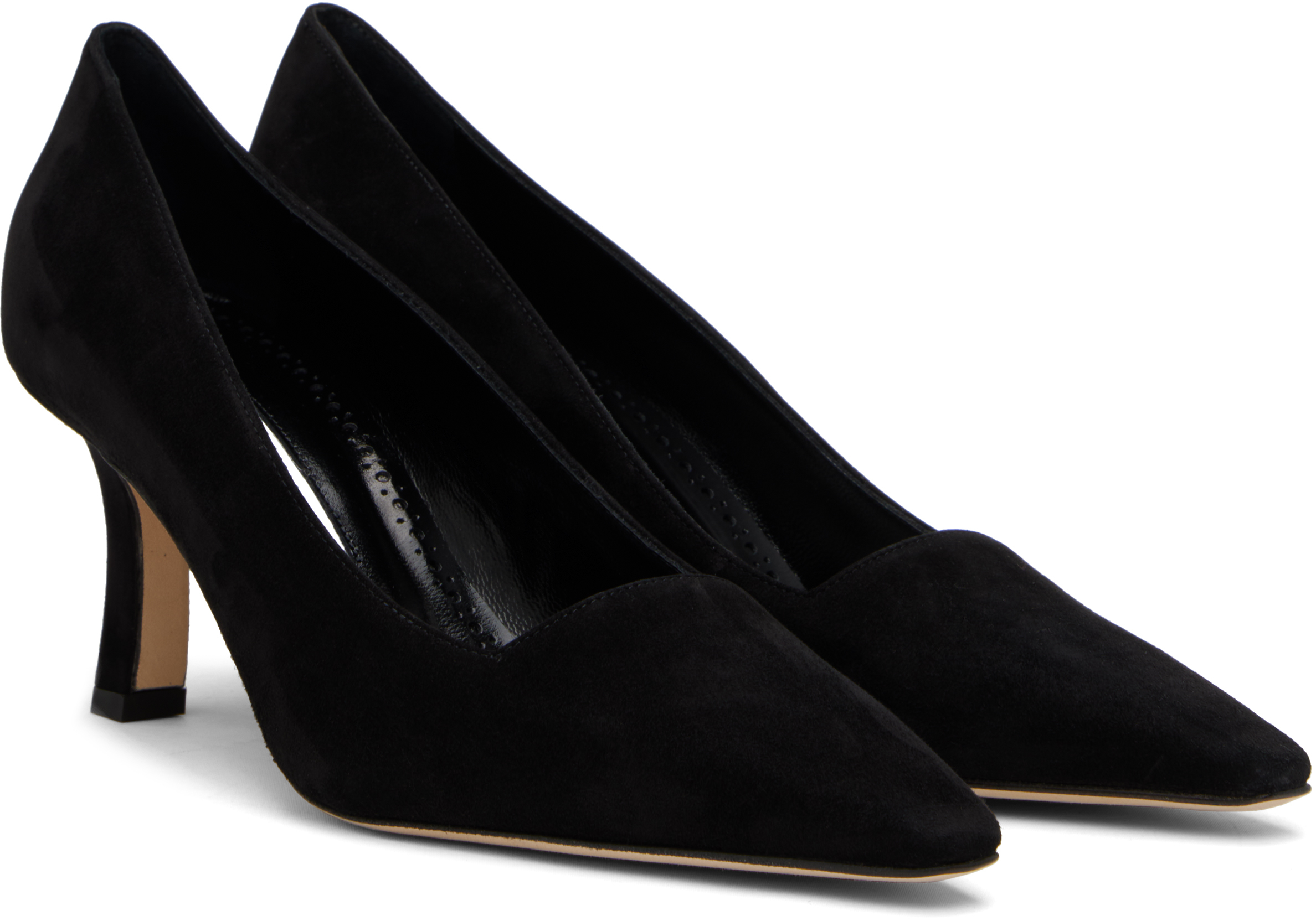 Manolo Blahnik Black Moiralo Heels In Black