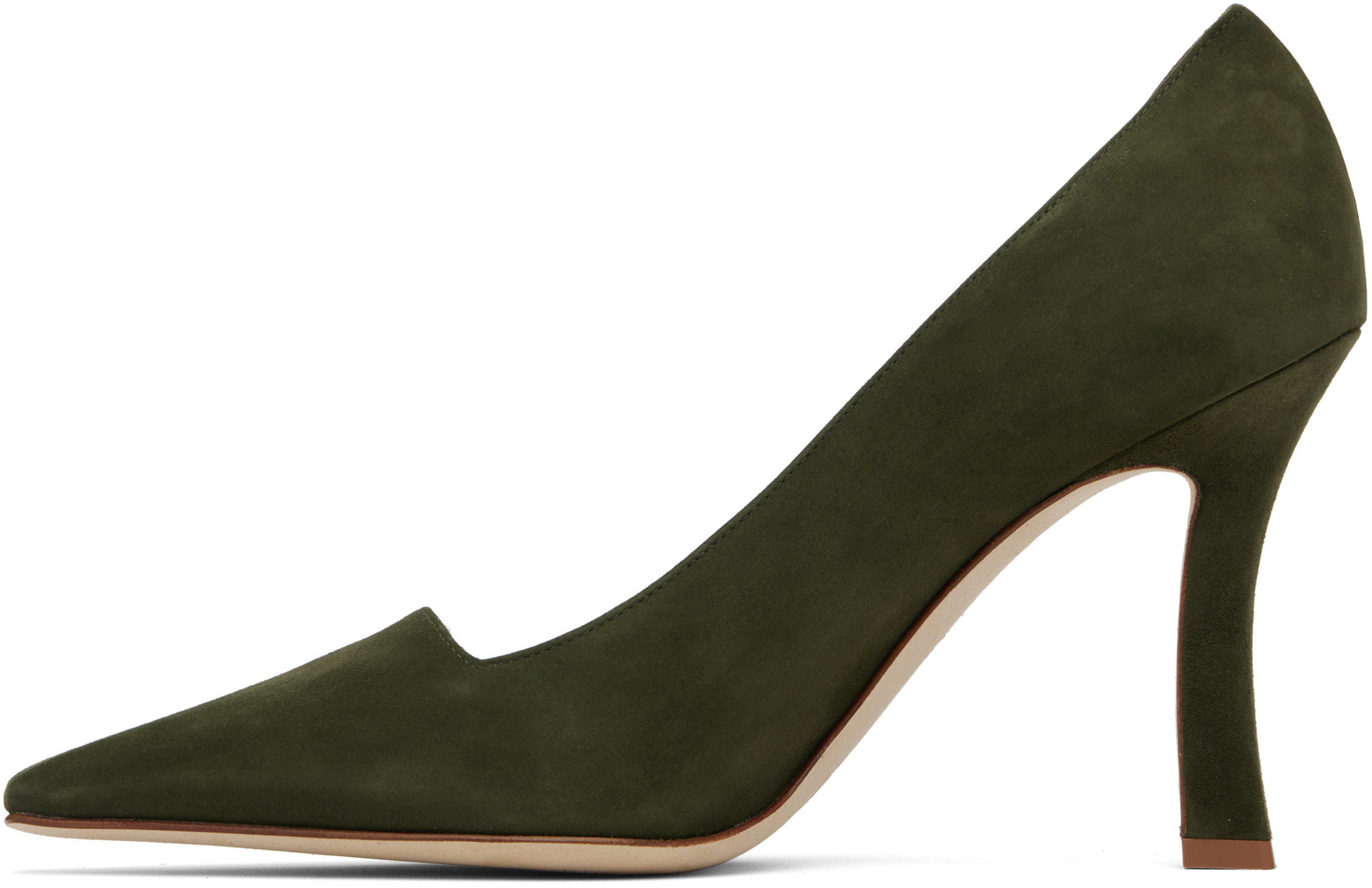 Manolo Blahnik Moiralo Suede Pumps In Brown