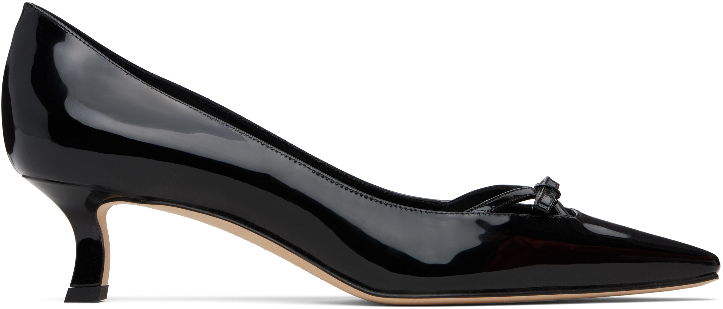 Manolo Blahnik Black Grafa Heels In Black