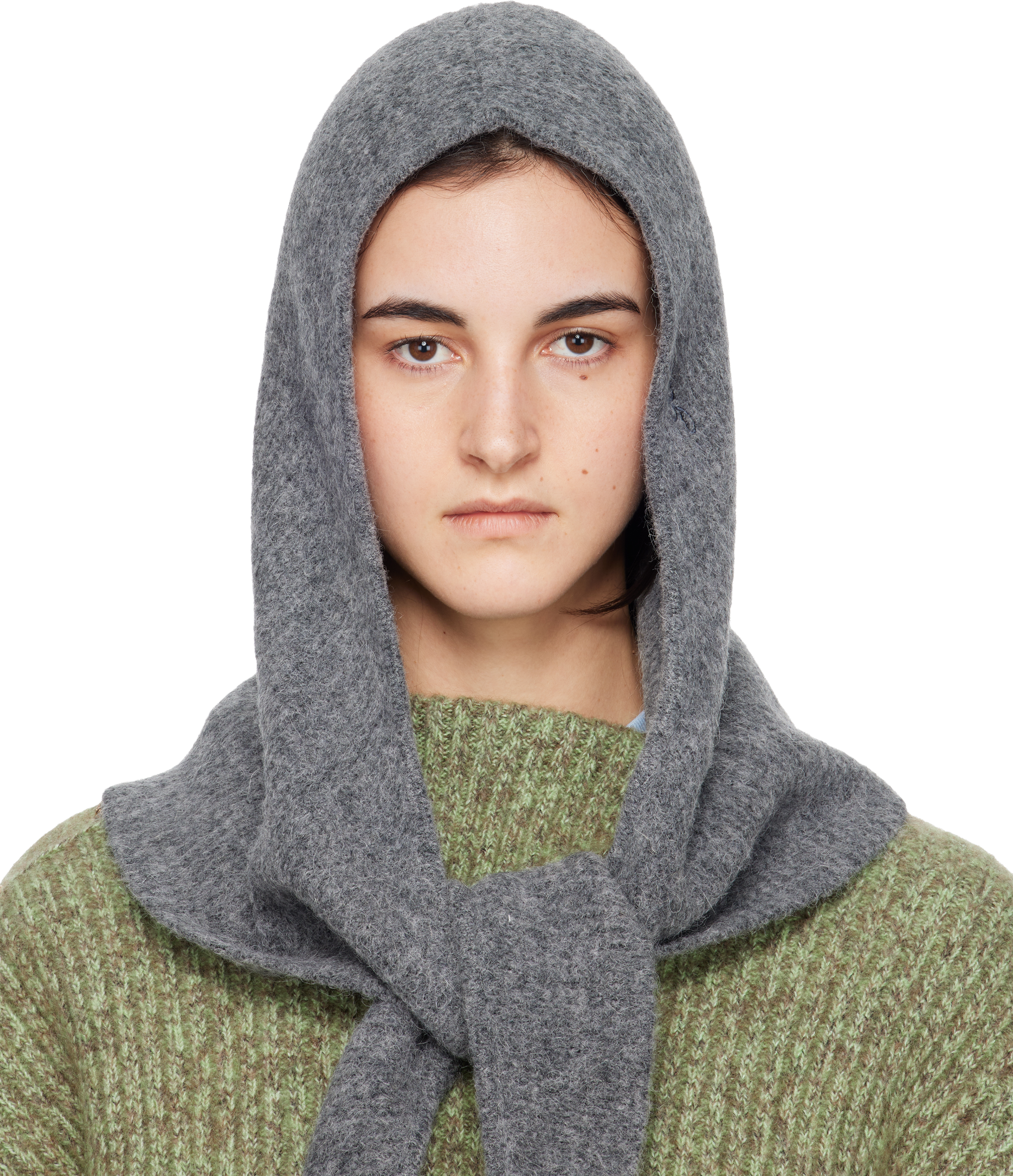 GANNIのグレー Soft ウール バラクラバがセール中