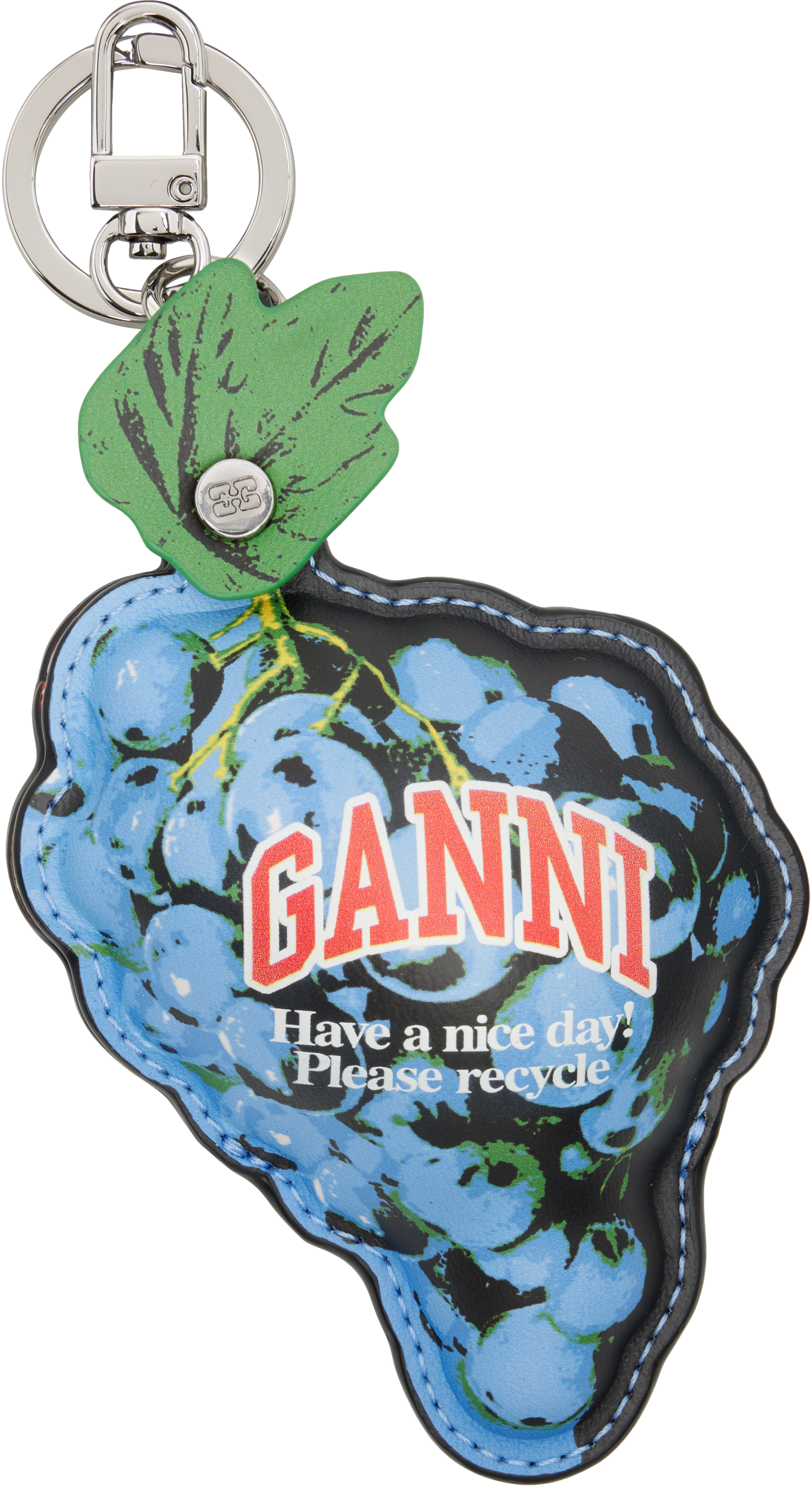Ganni Blue Grape Coin Pouch