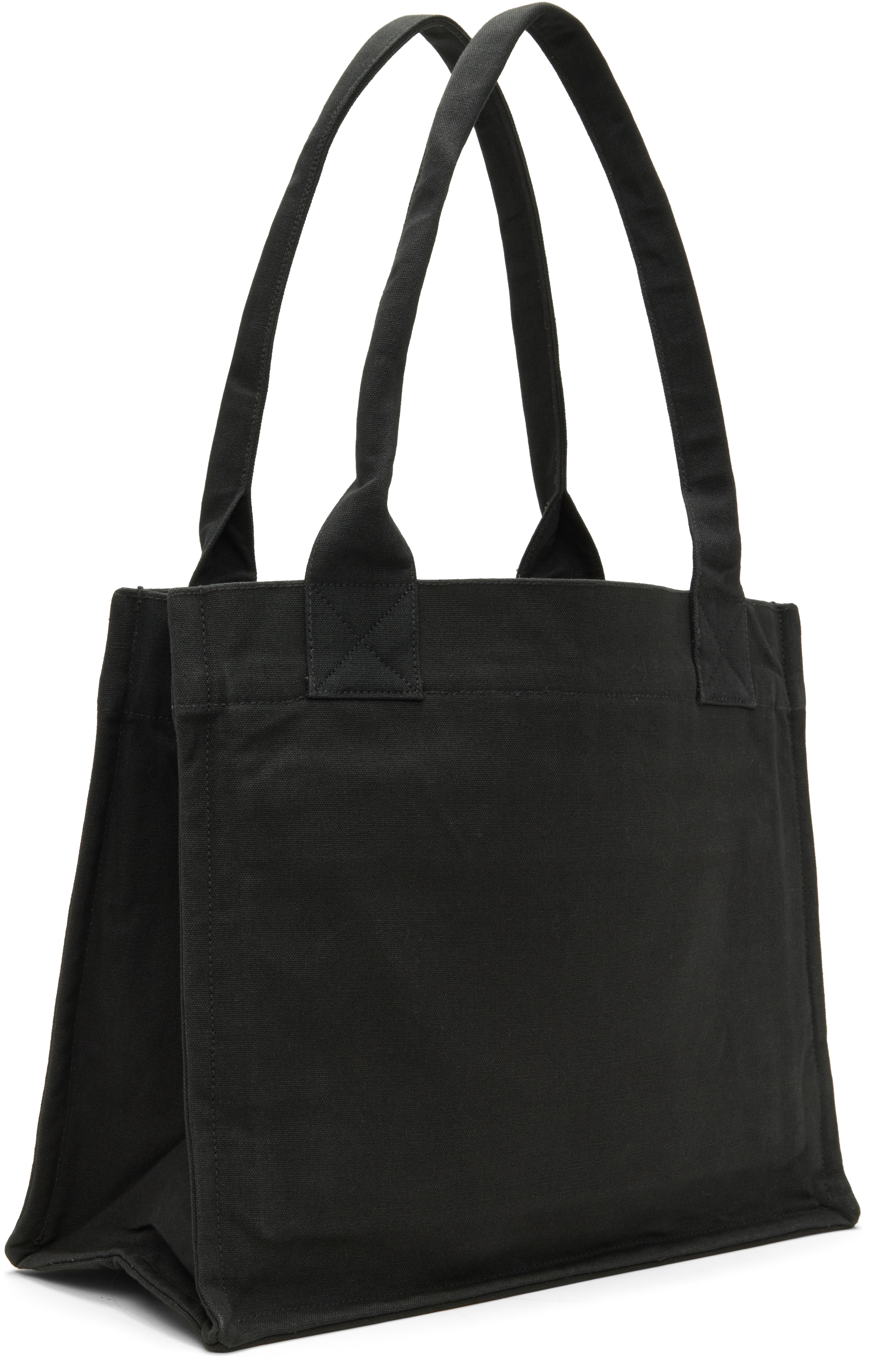 Ganni Black Puppy Large Tote In Black