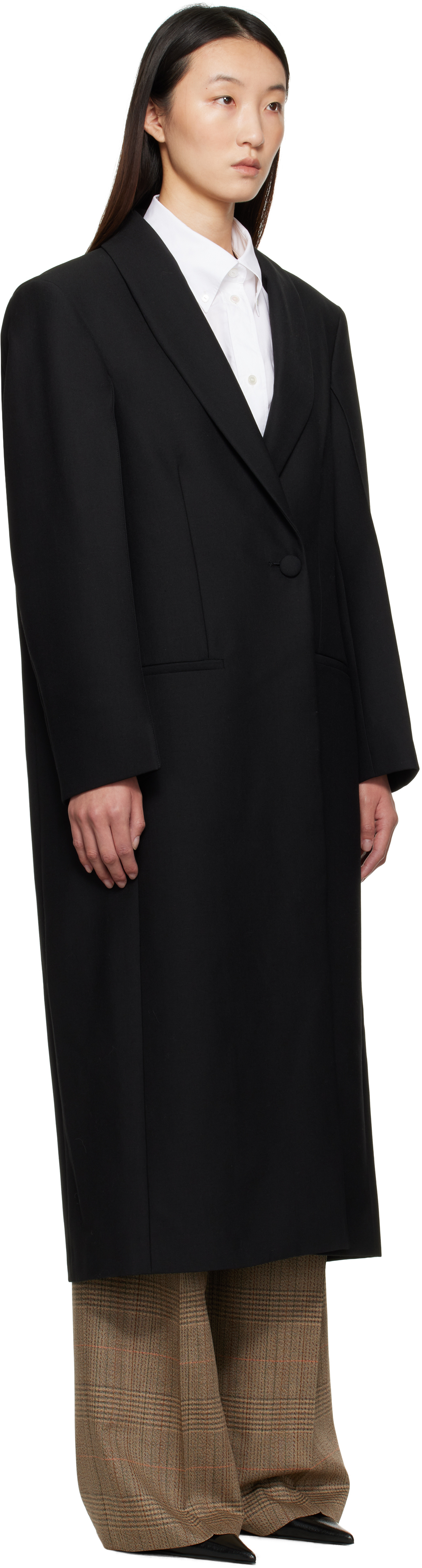 Rohe Black Signature Opera Coat In Black