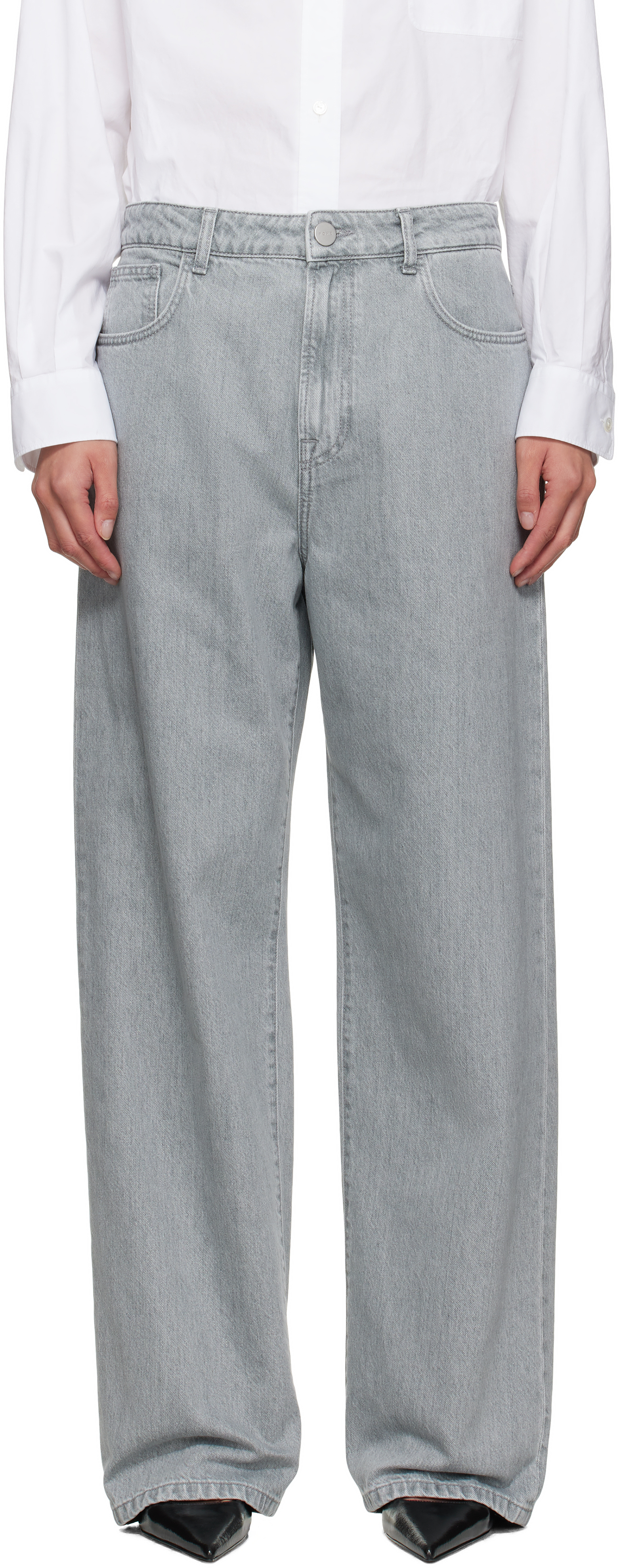 Róhe Gray Signature Baggy Fit Jeans