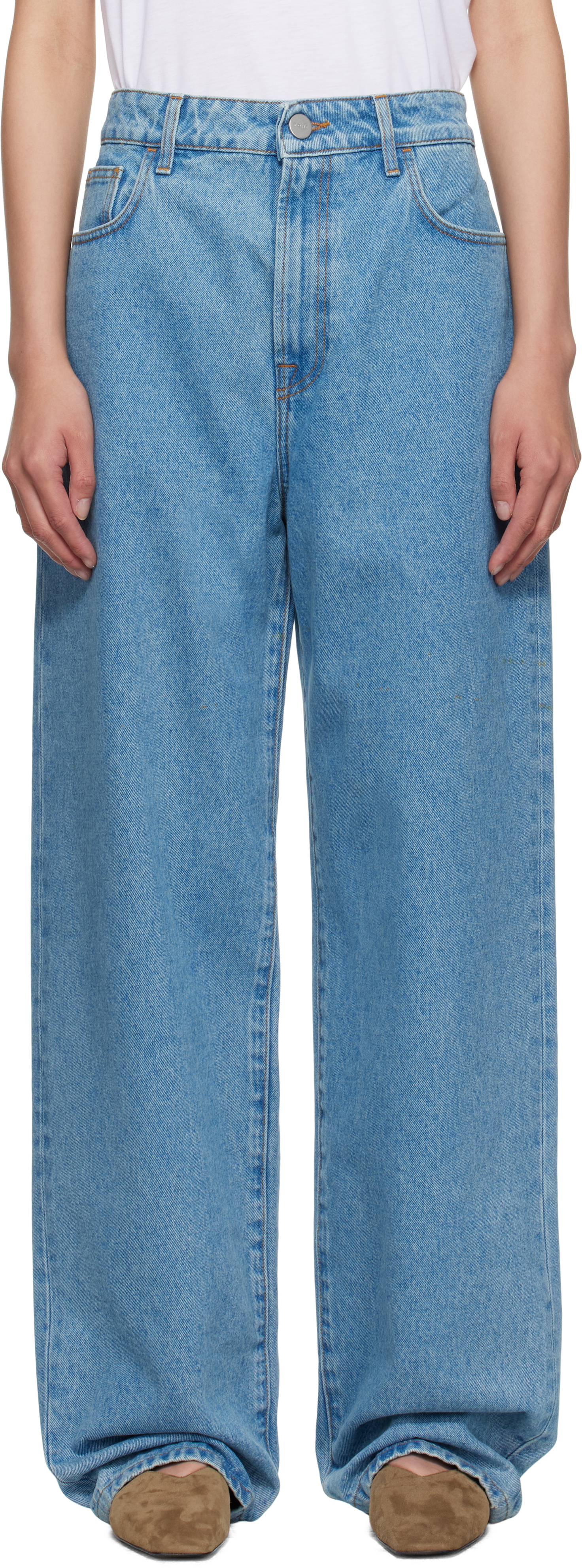 Róhe Blue Signature Baggy Fit Jeans