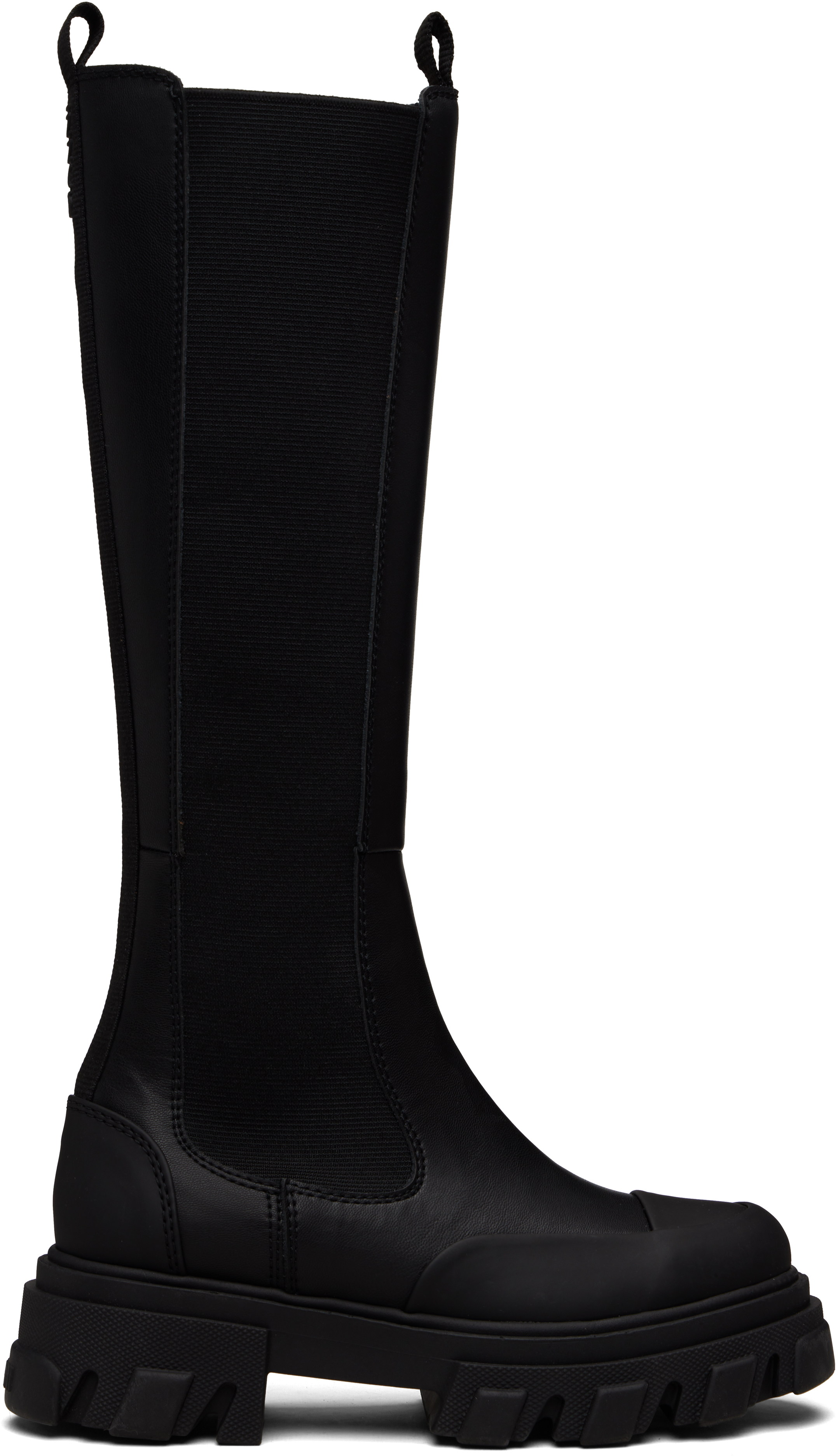 GANNIのブラック Cleated Tall チェルシーブーツがセール中