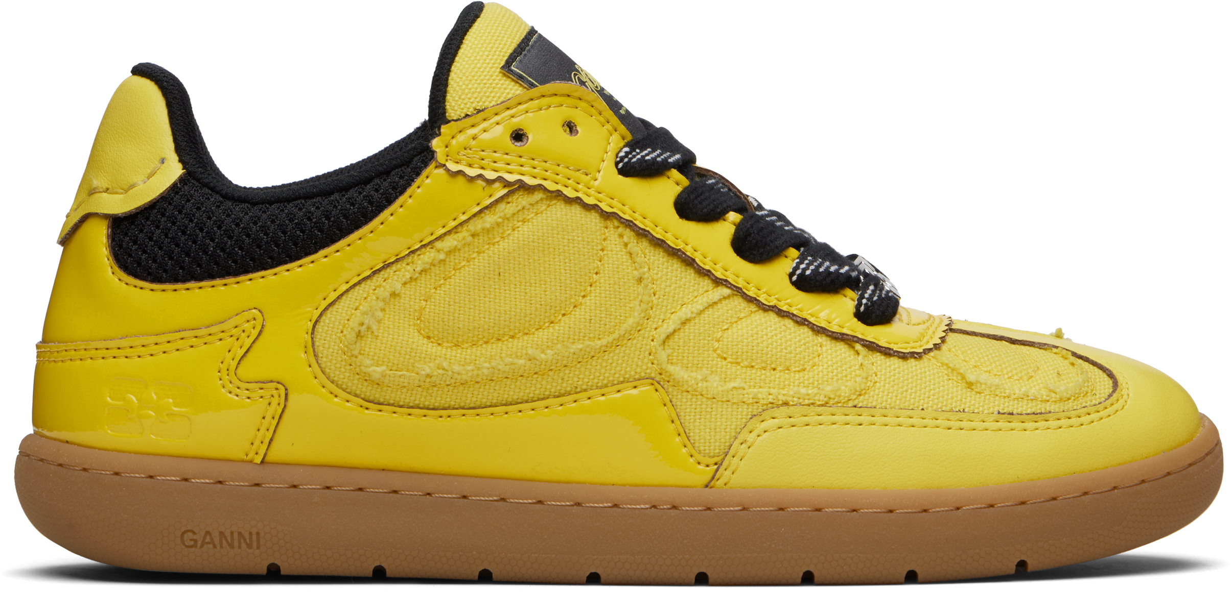 Ganni Yellow 08 Sneakers In Animal Print