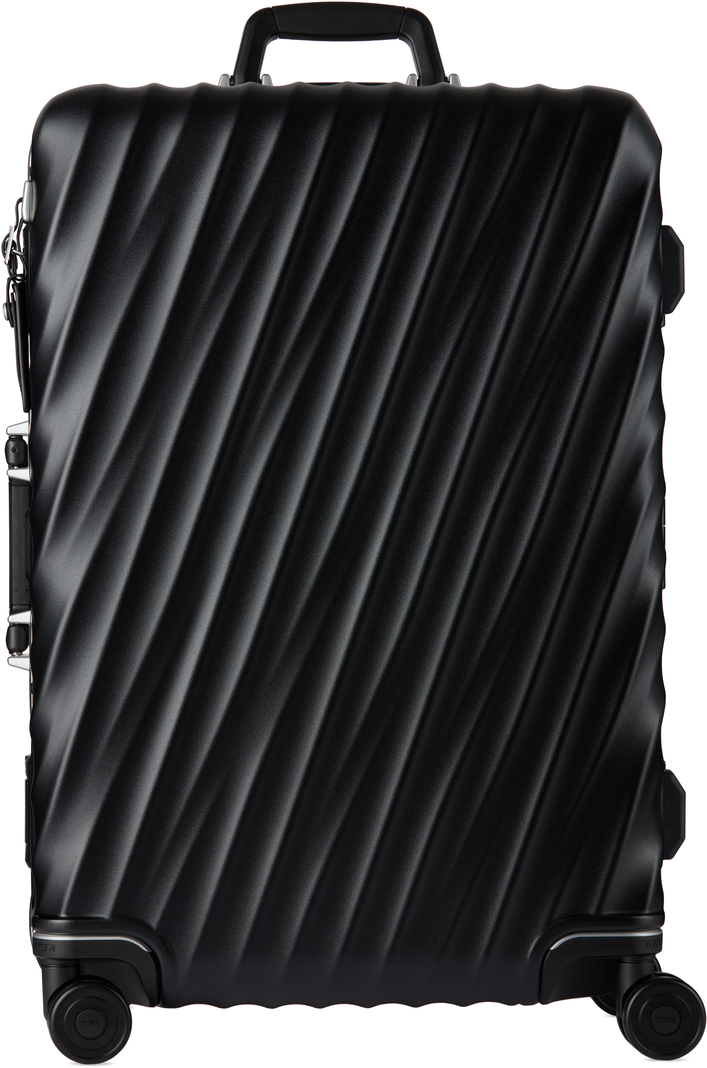 Tumi Black Short Trip Checked Suitcase