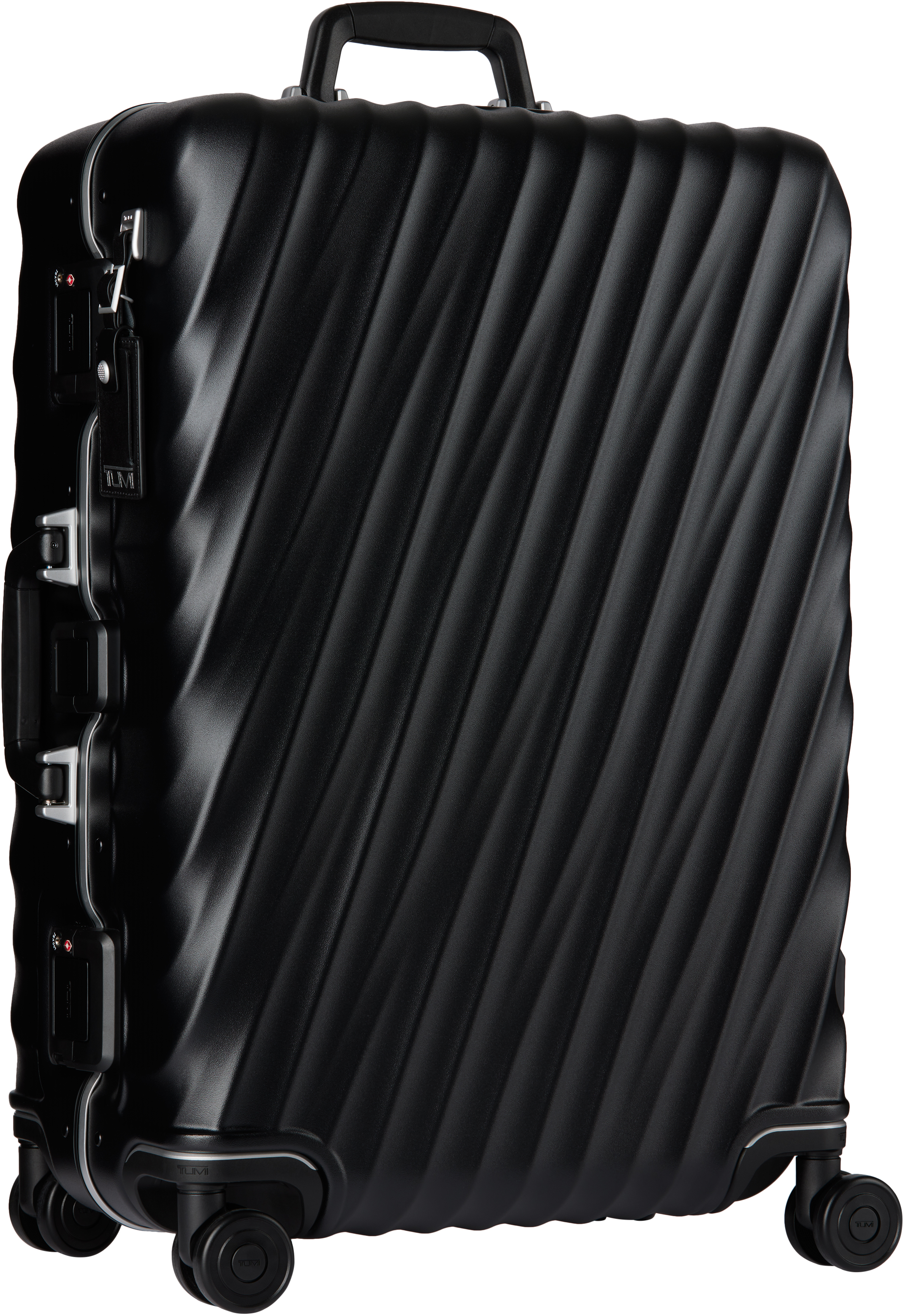 Tumi Black Short Trip Checked Suitcase