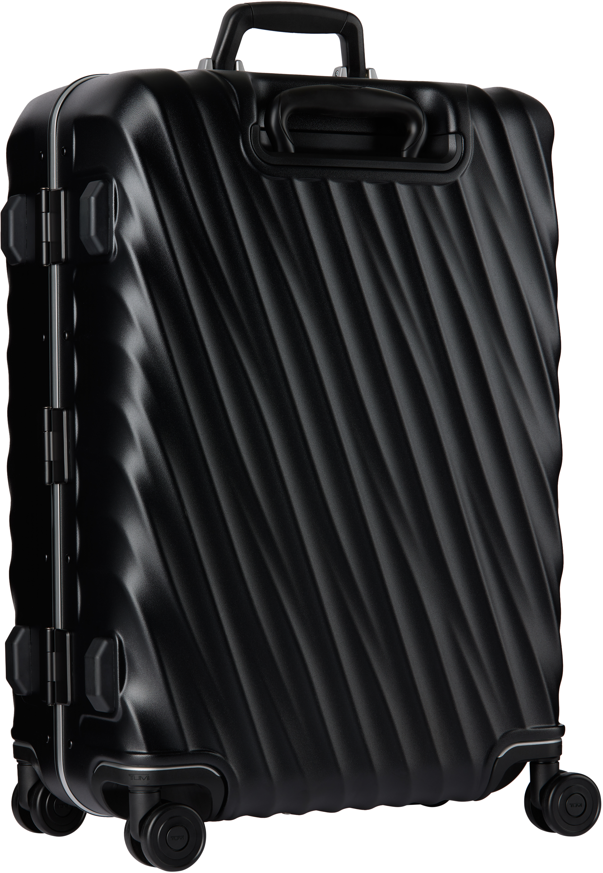 Tumi Black Short Trip Checked Suitcase