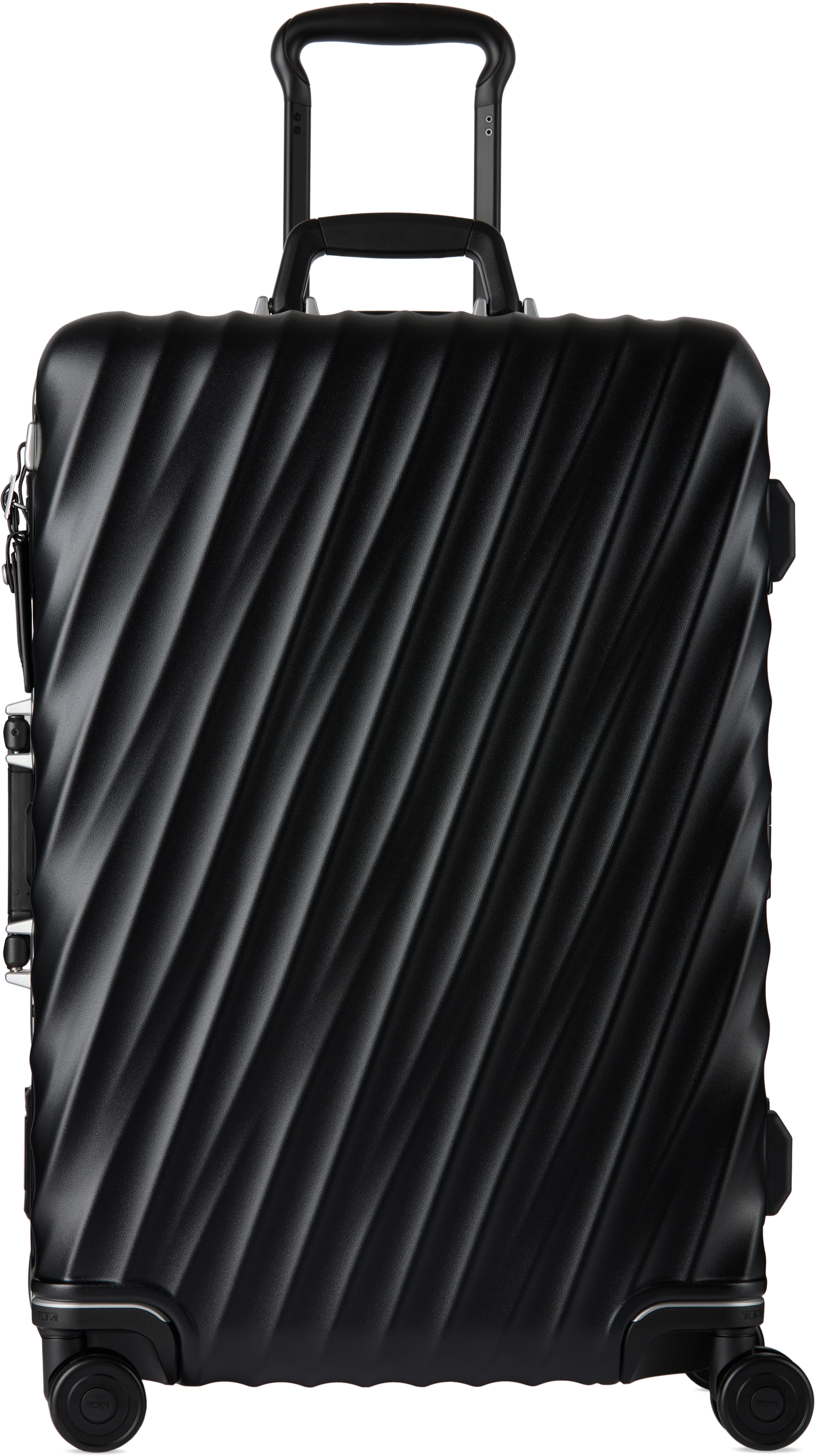Tumi Black Short Trip Checked Suitcase