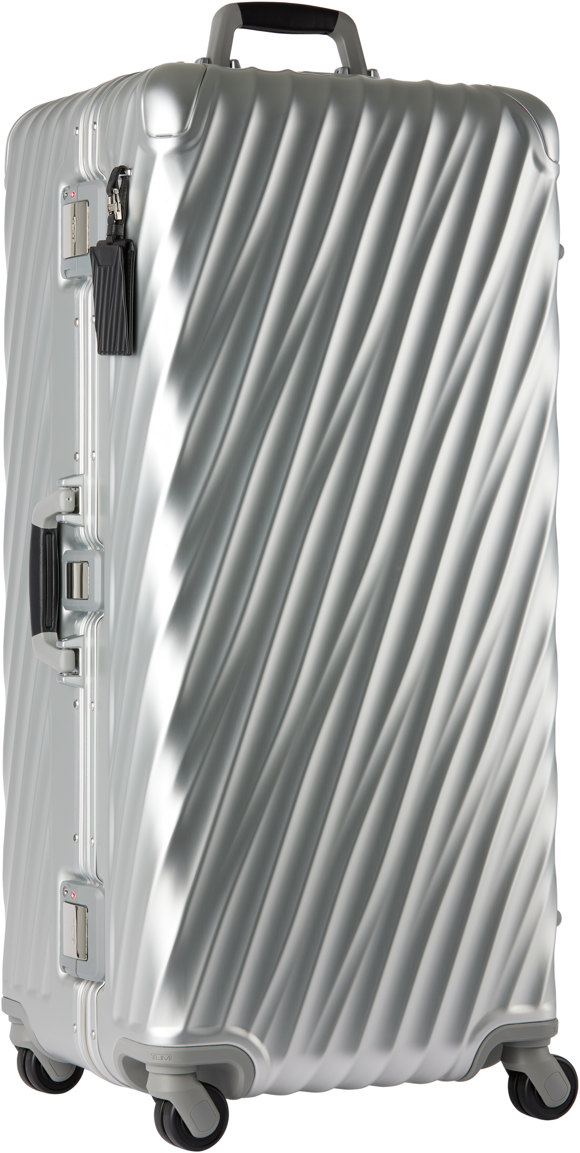 Tumi Silver Rolling Trunk Suitcase