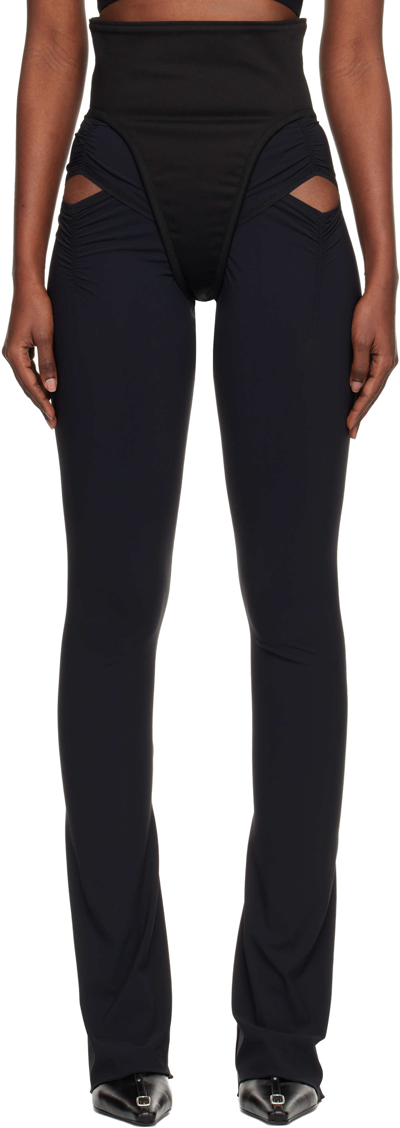 Knwls Black Scythe Leggings In Black
