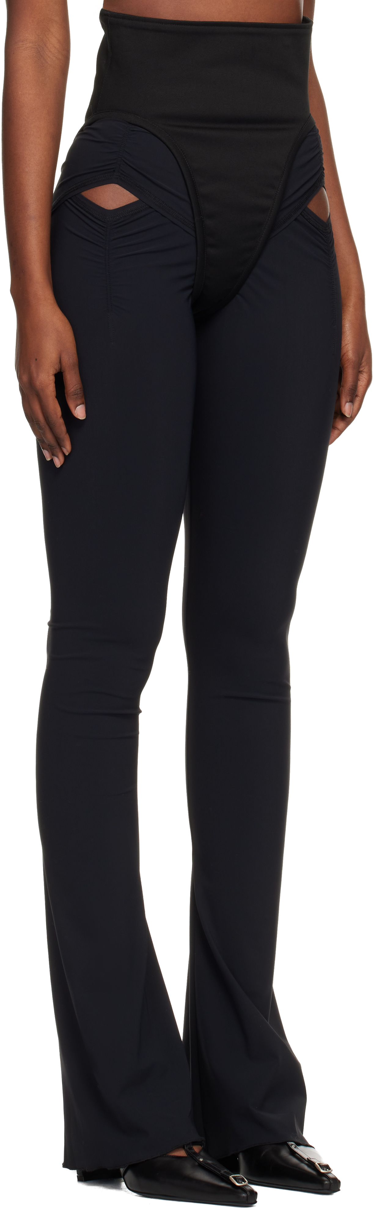 Knwls Black Scythe Leggings In Black